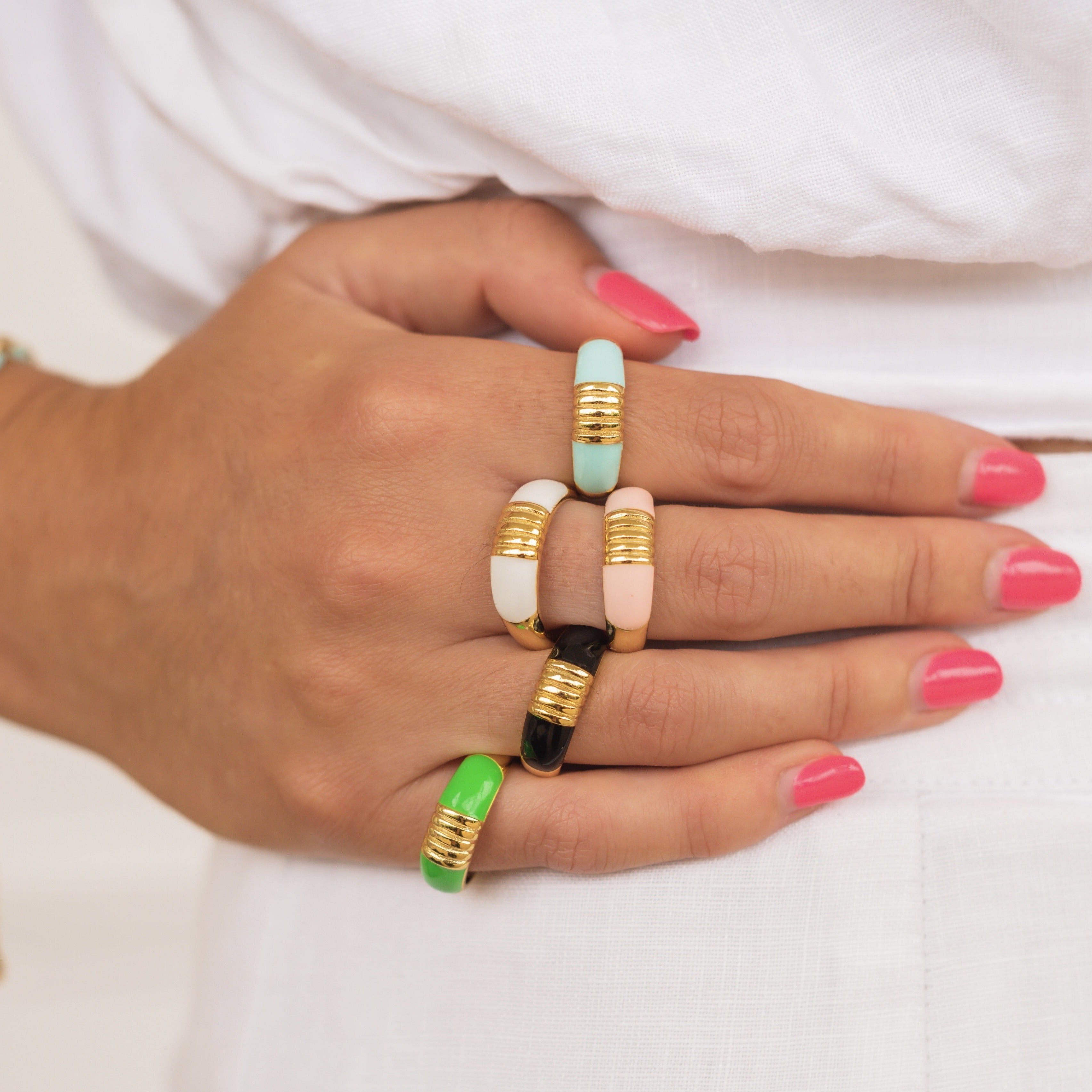 THE JOY (White) Rings Jimena Alejandra