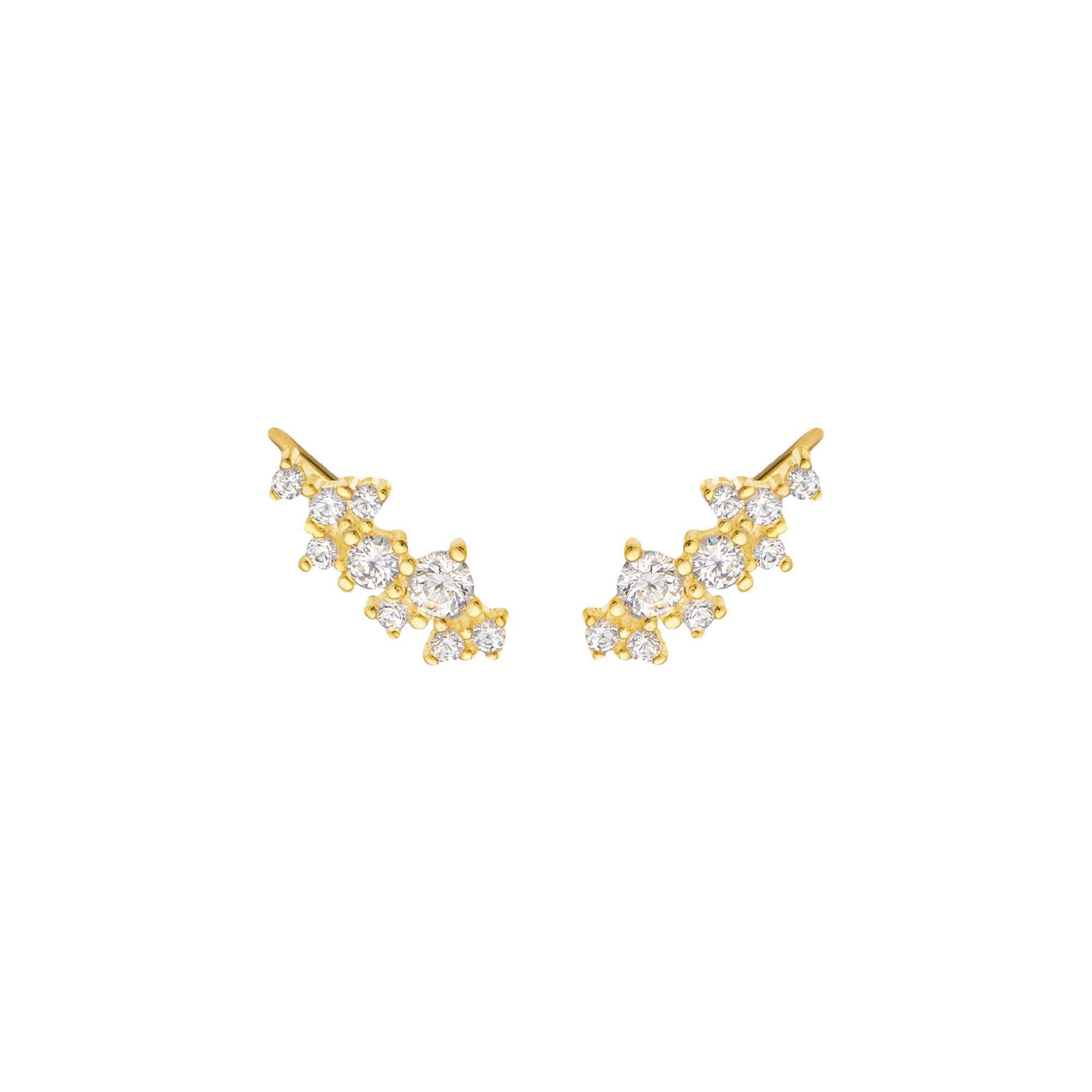 THE KENDRA (GOLD) Earrings Jimena Alejandra Gold Plated