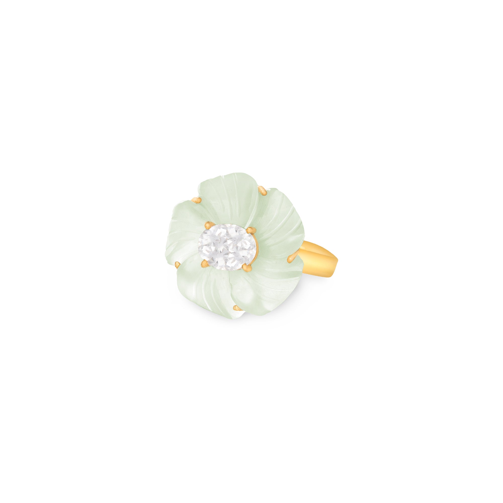 THE MAGNOLIA (Aqua Chalcedony) Rings Jimena Alejandra
