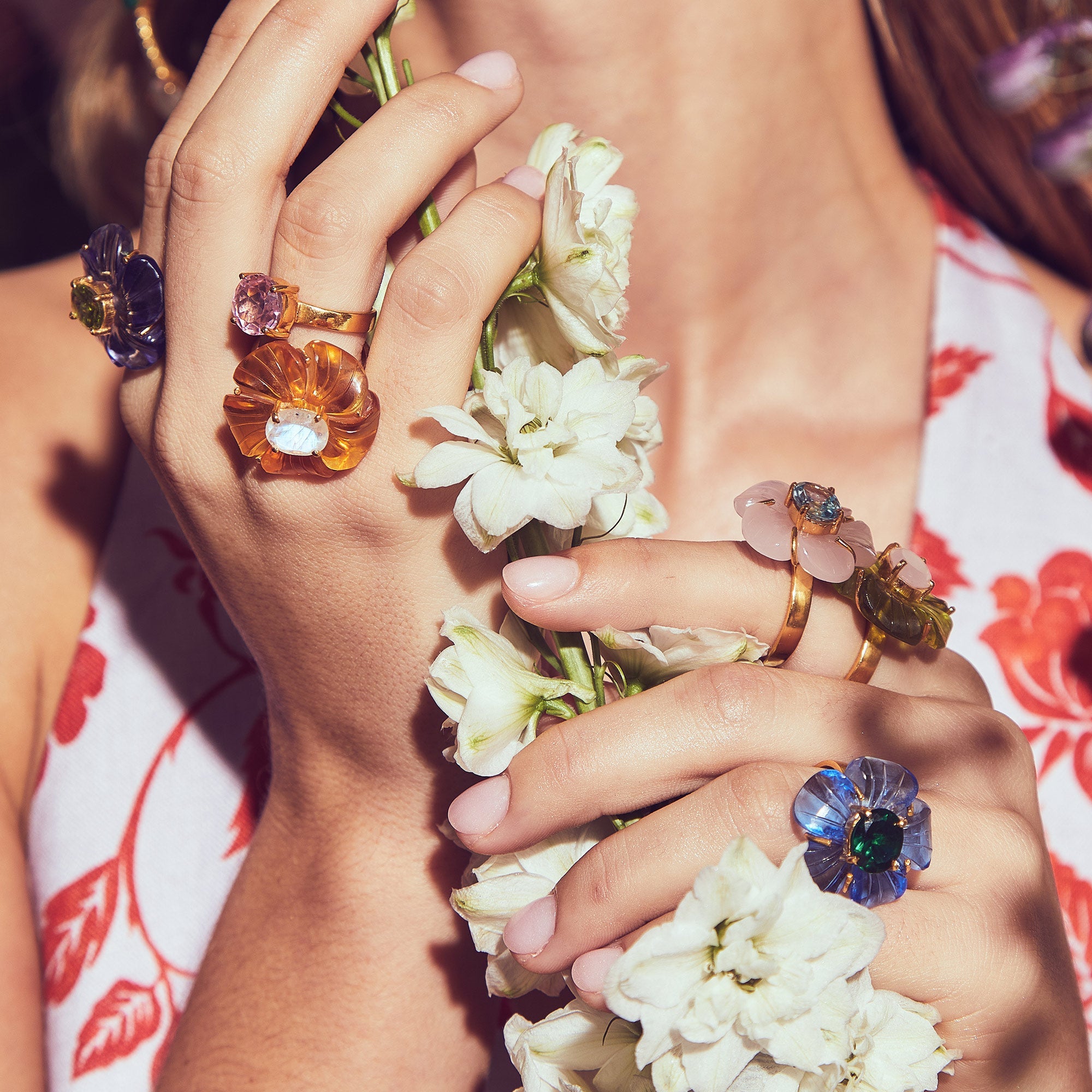 THE MAGNOLIA (Blue Quartz) Rings Jimena Alejandra