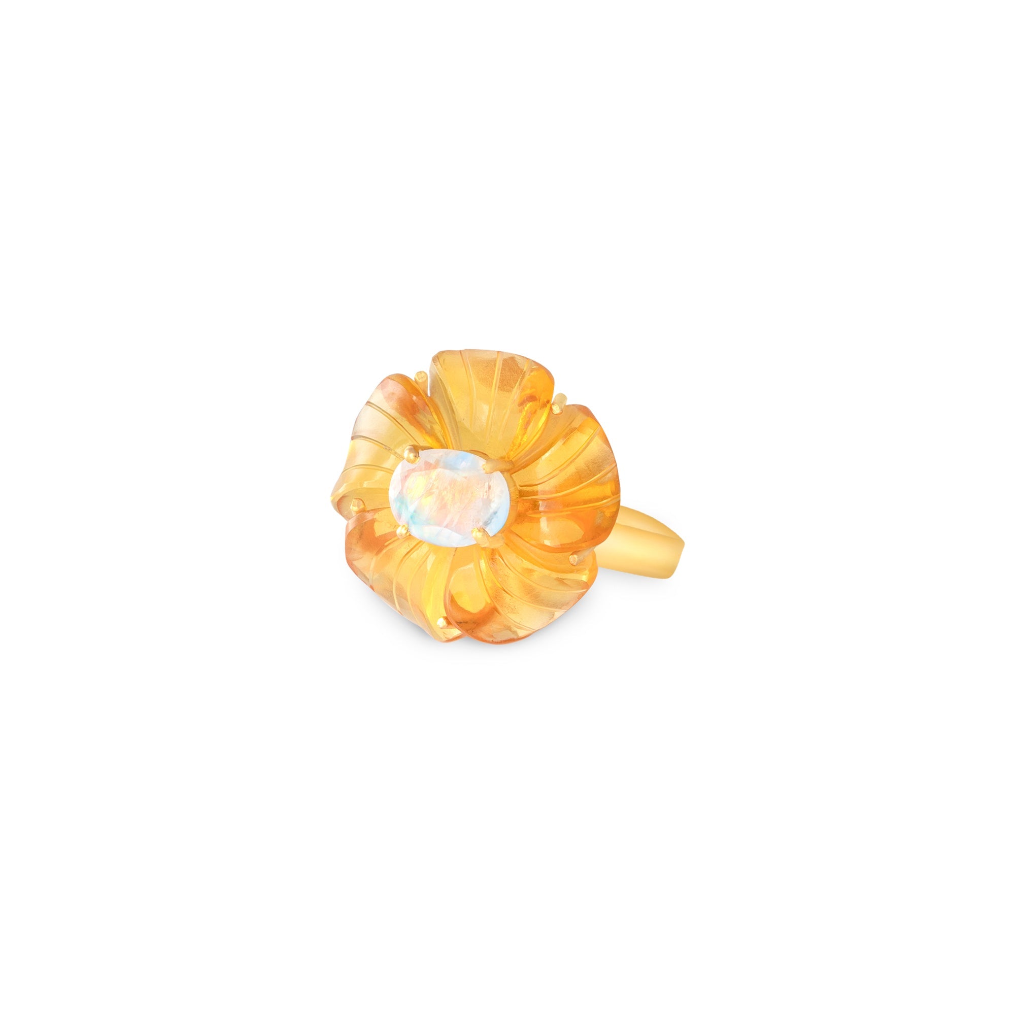 THE MAGNOLIA (Citrine) Rings Jimena Alejandra