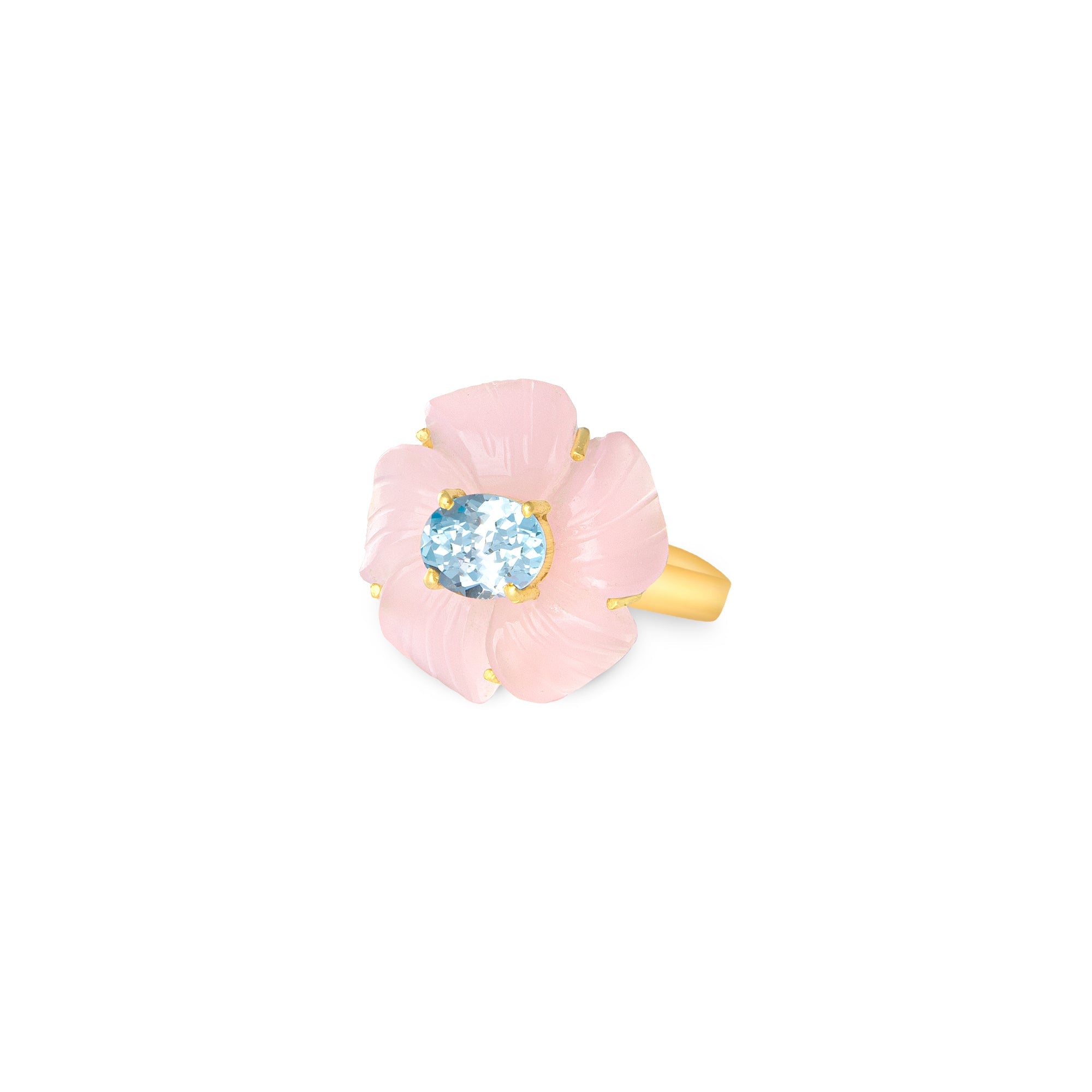 THE MAGNOLIA (Pink Chalcedony) Rings Jimena Alejandra