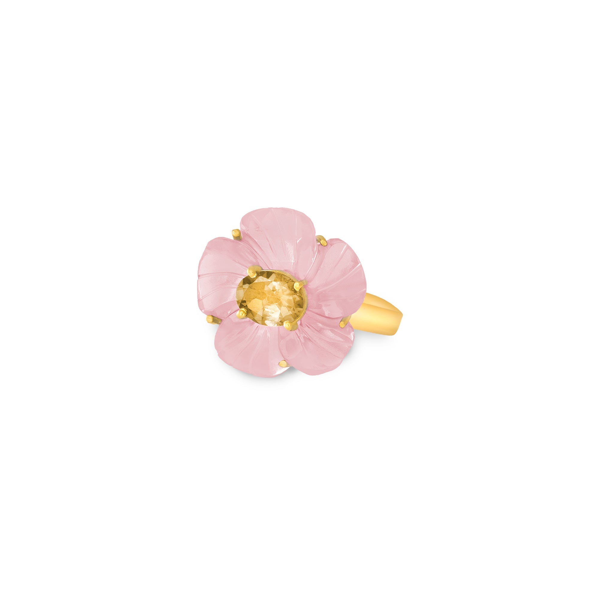 THE MAGNOLIA (Rose Quartz) Rings Jimena Alejandra