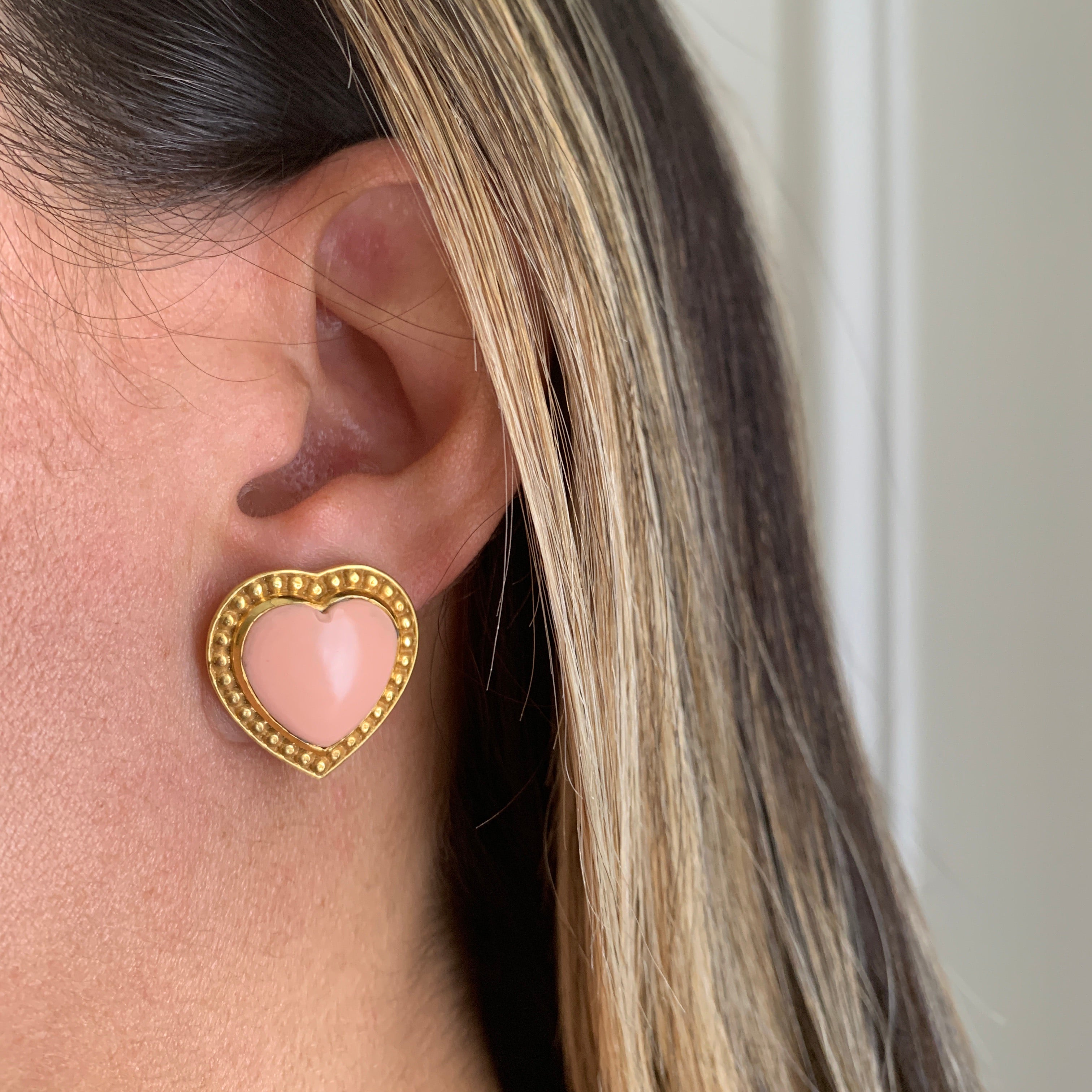 THE MANUELA (Pink Opal) Earrings Jimena Alejandra