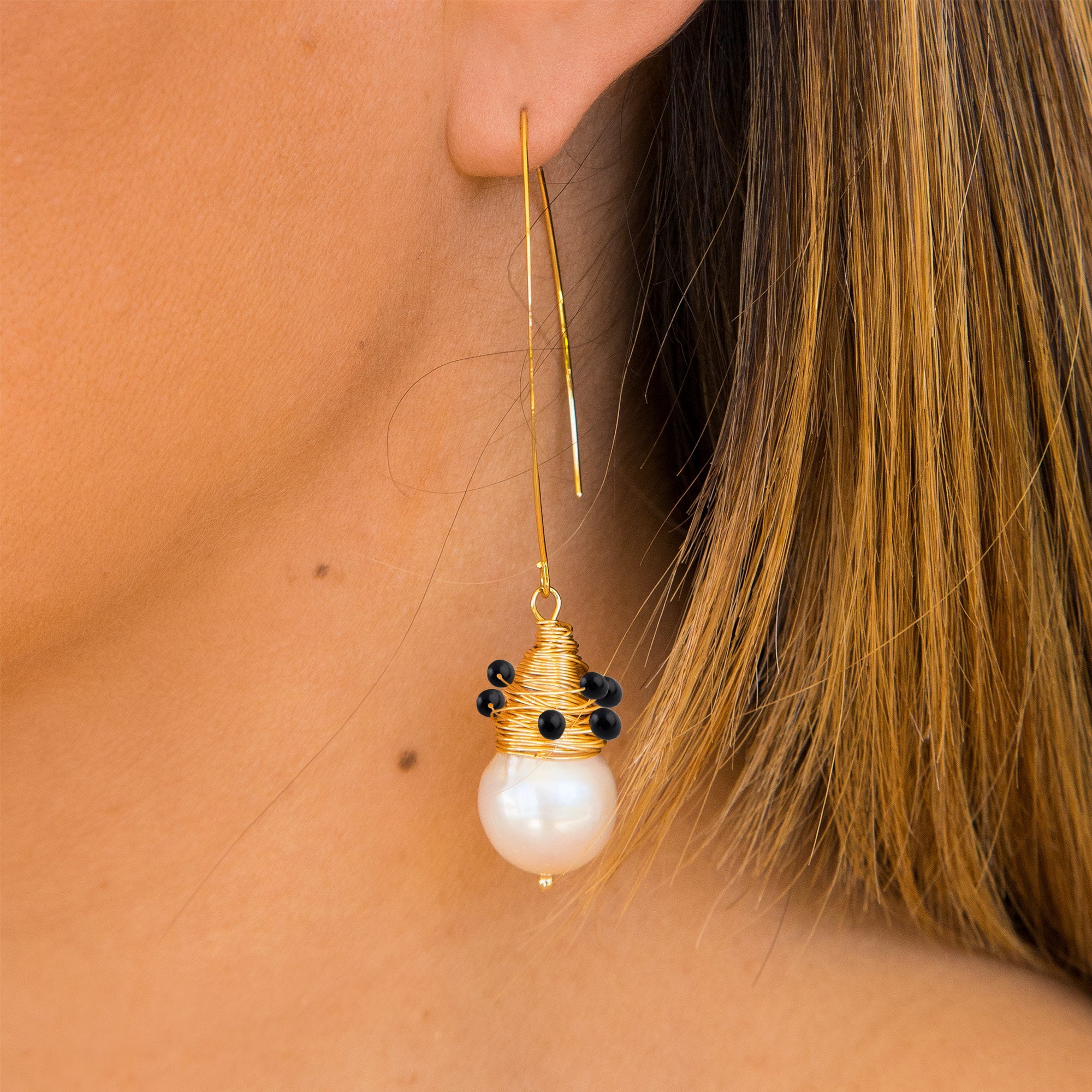 THE MAREE (Black Onyx) Earrings Jimena Alejandra