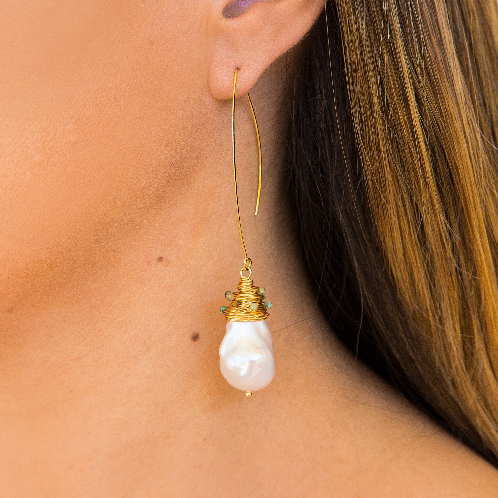 THE MAREE (Turquoise) Earrings Jimena Alejandra