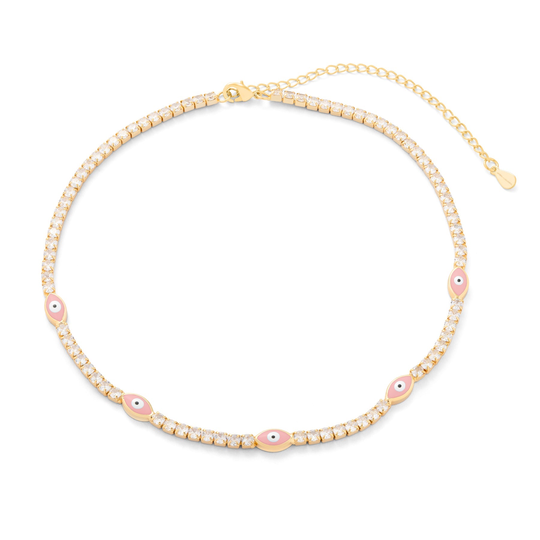 THE MATAKIA (Pink Evil Eye) Necklaces Jimena Alejandra