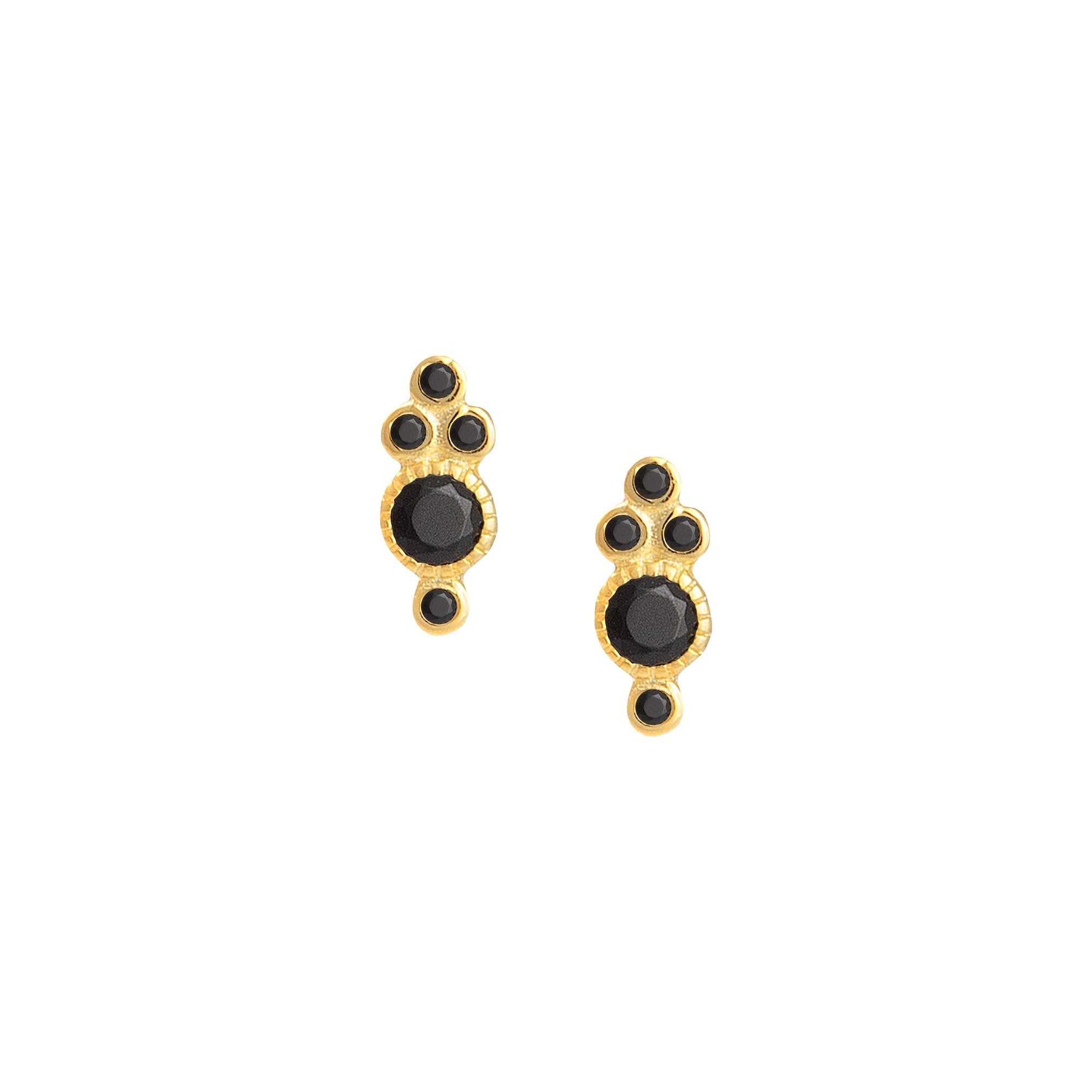 THE REYA (BLACK) Earrings Jimena Alejandra Black
