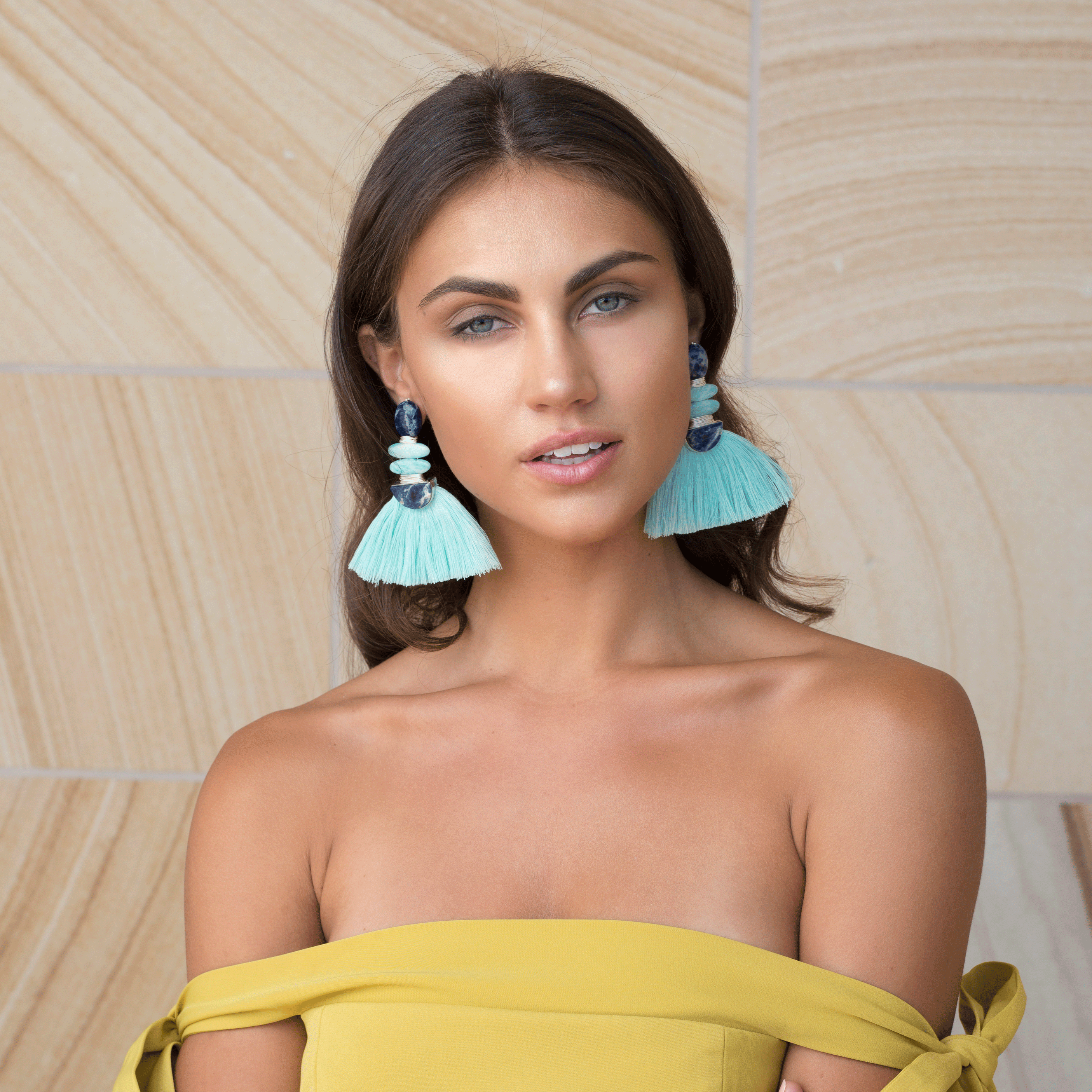 THE VANESSA (NAVY) Earrings Jimena Alejandra