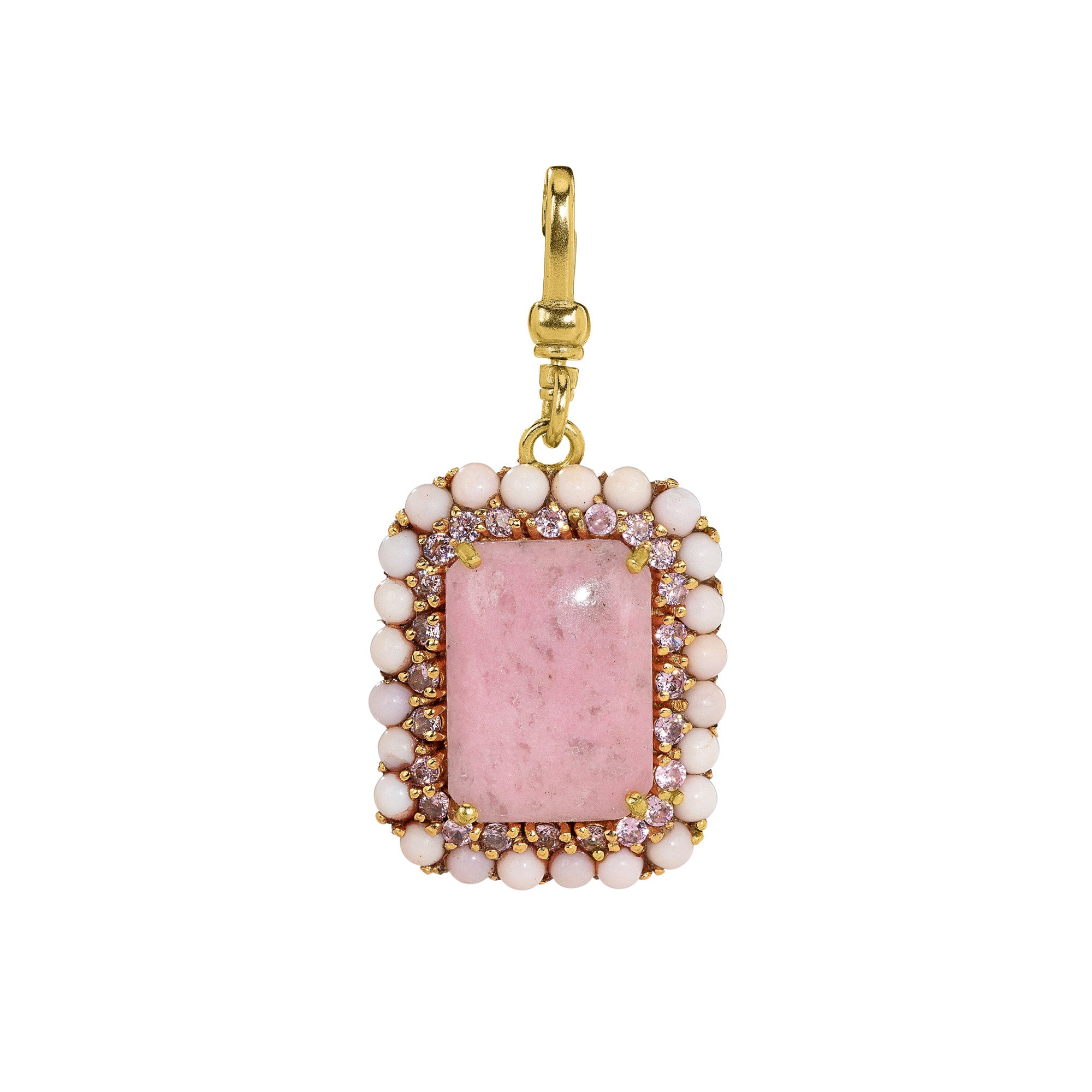 Petalite & Pink Opal Charm: The Cristina