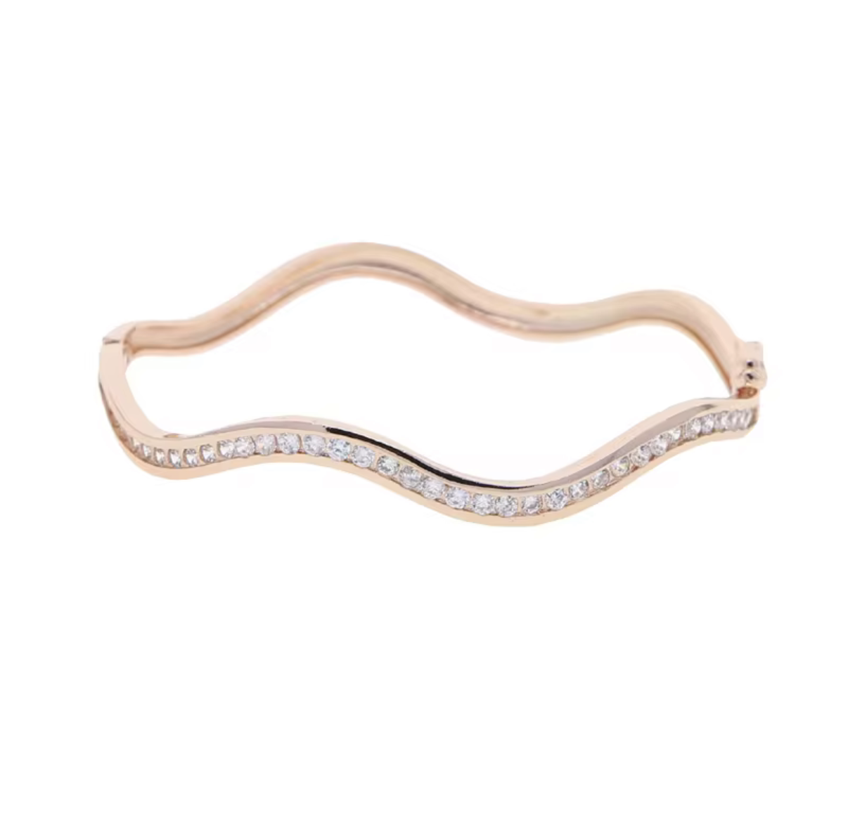 Thin White Topaz Bangle: The Christy