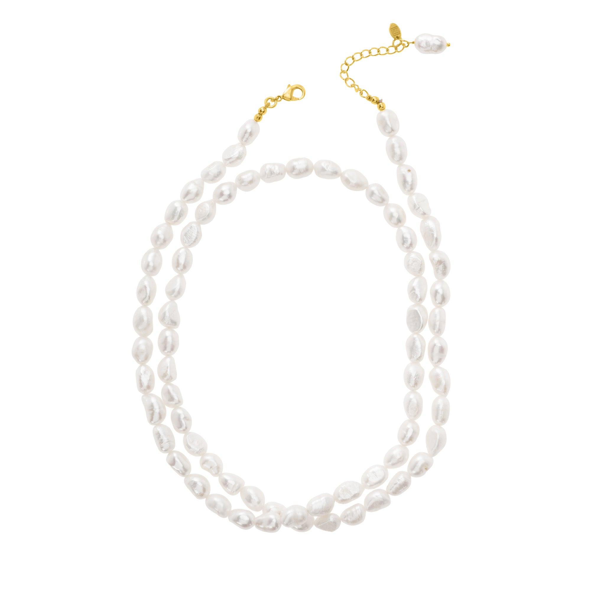 Double wrap pearl necklace: The Hepburn
