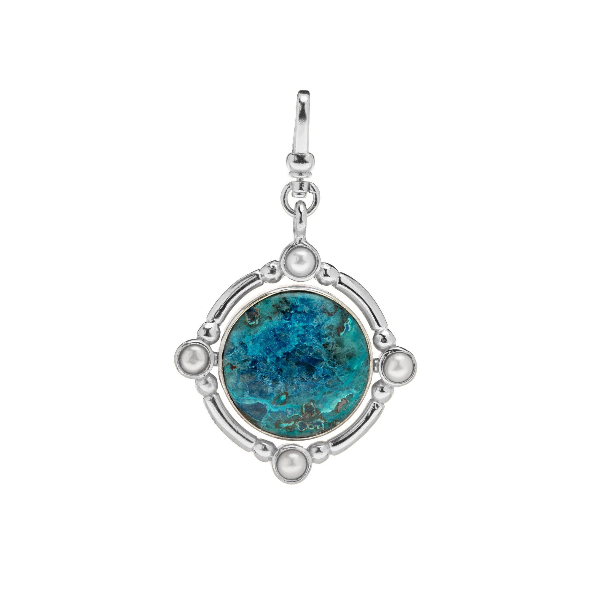 The Odette: Shattuckite & Petalite 4-in-1 Reversible/Flippable Charm