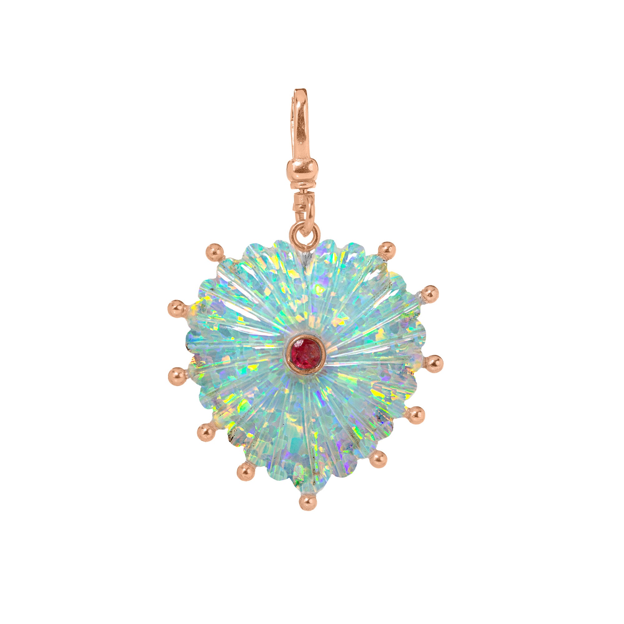 The Mabel: Reversible Carved Opal Heart