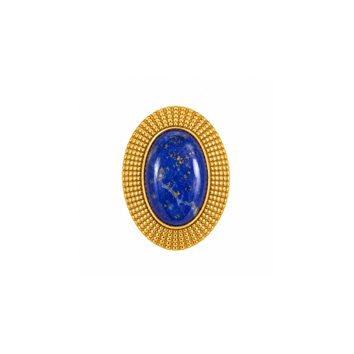 Small Oval Lapis Lazuli Ring: The Cleopatra