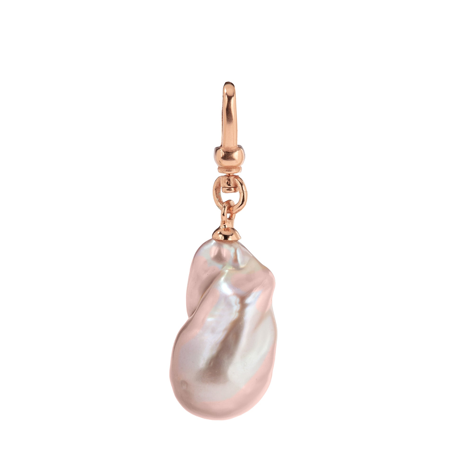 Natural Pink Baroque Pearl Charm