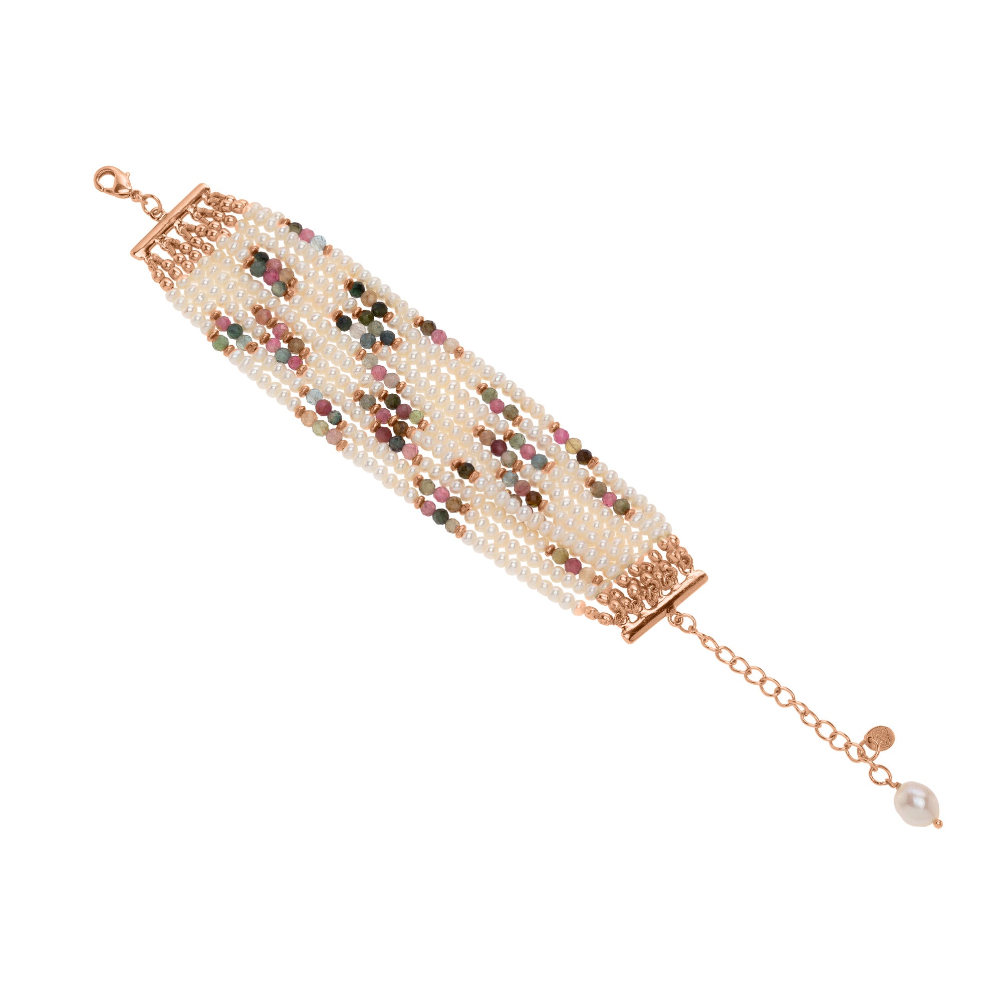 The Mary-Anne: Tourmaline and Freshwater Strand Bracelet