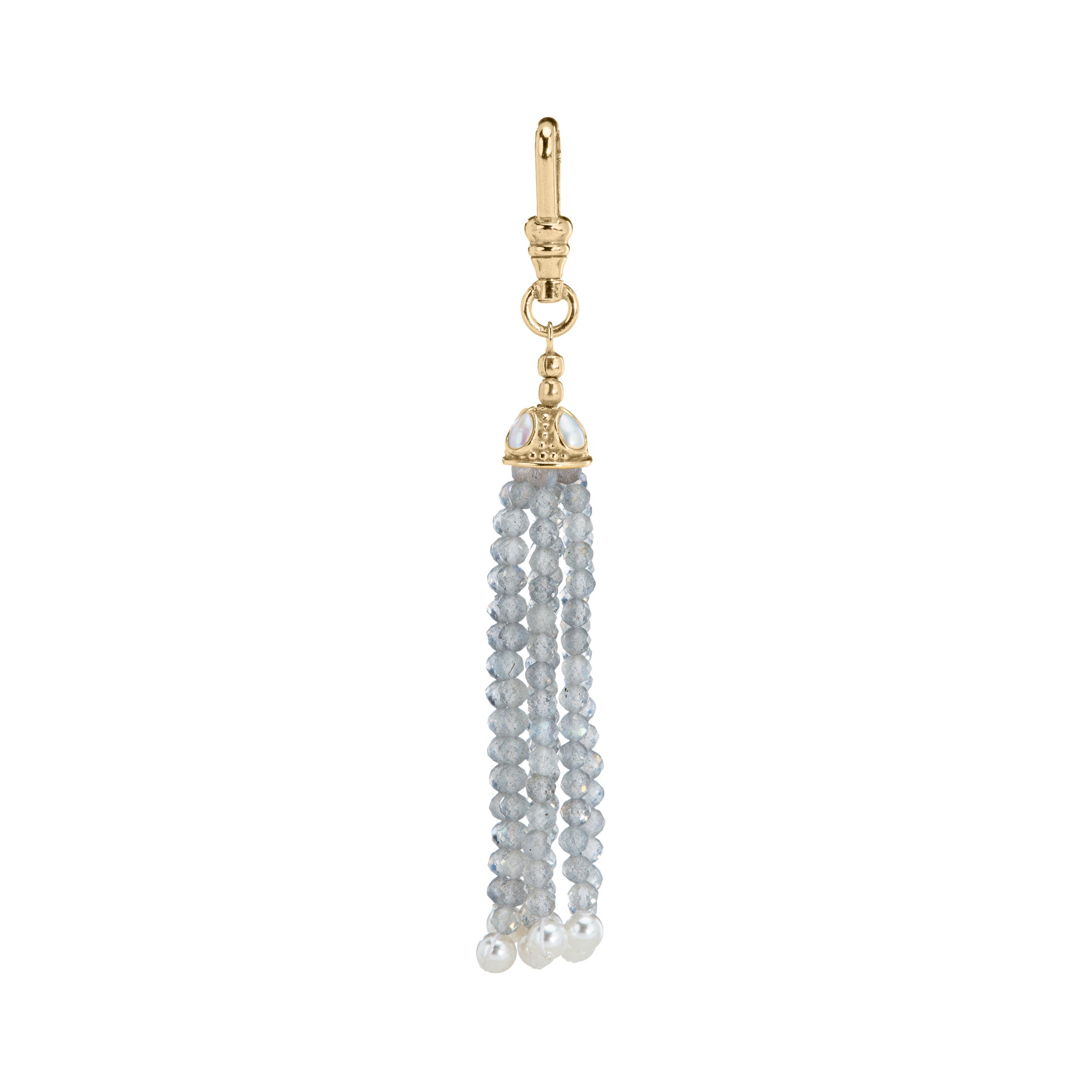 The Odessa: Labradorite Tassel Charm