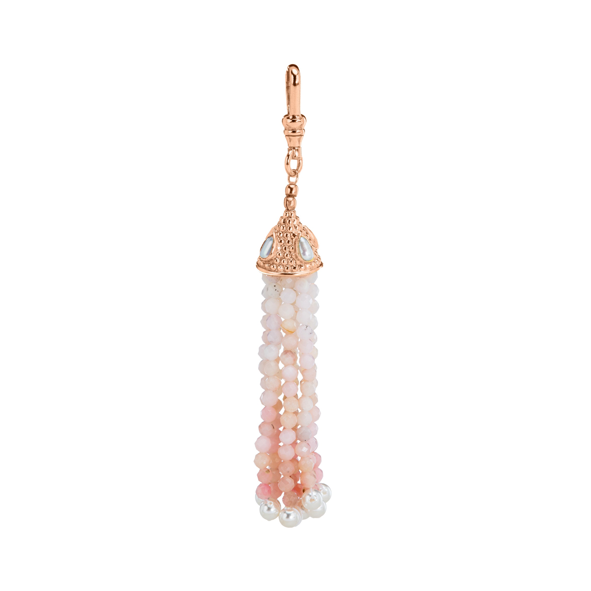 The Odessa: Pink Opal Tassel Charm