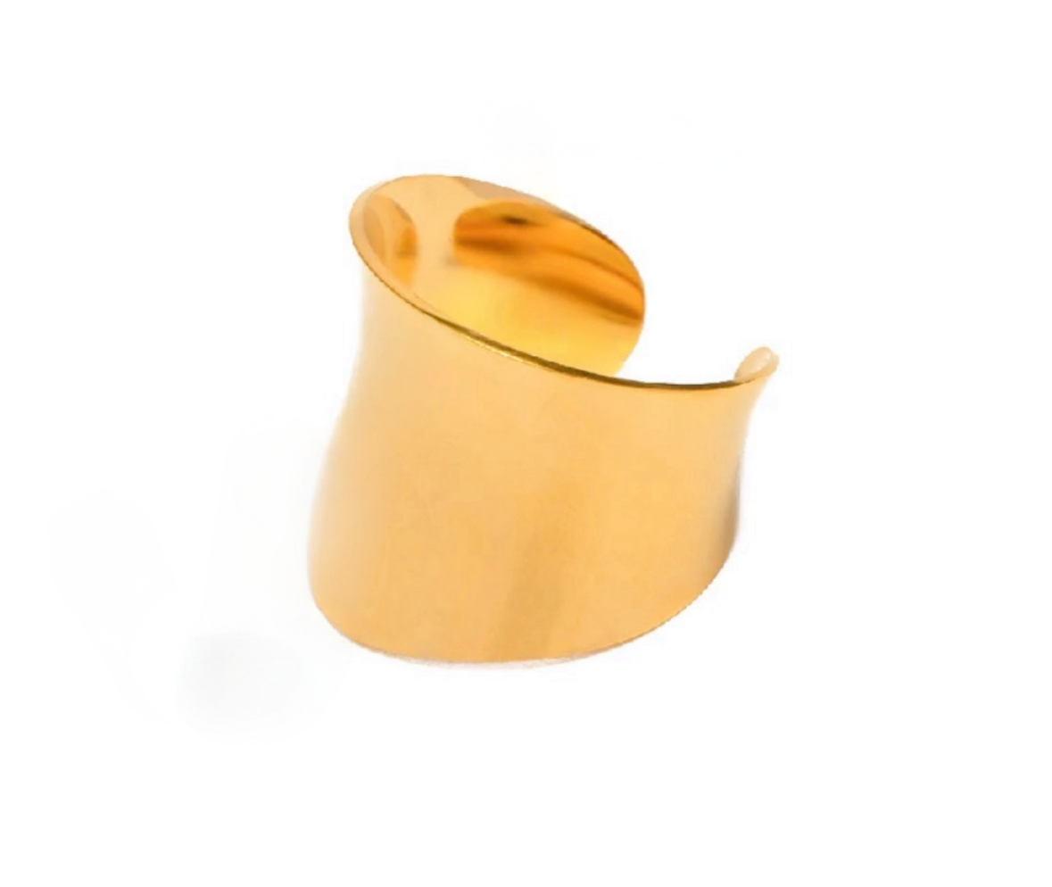 5 for 60% Off - Thick Gold Adjustable Ring: The Marissa
