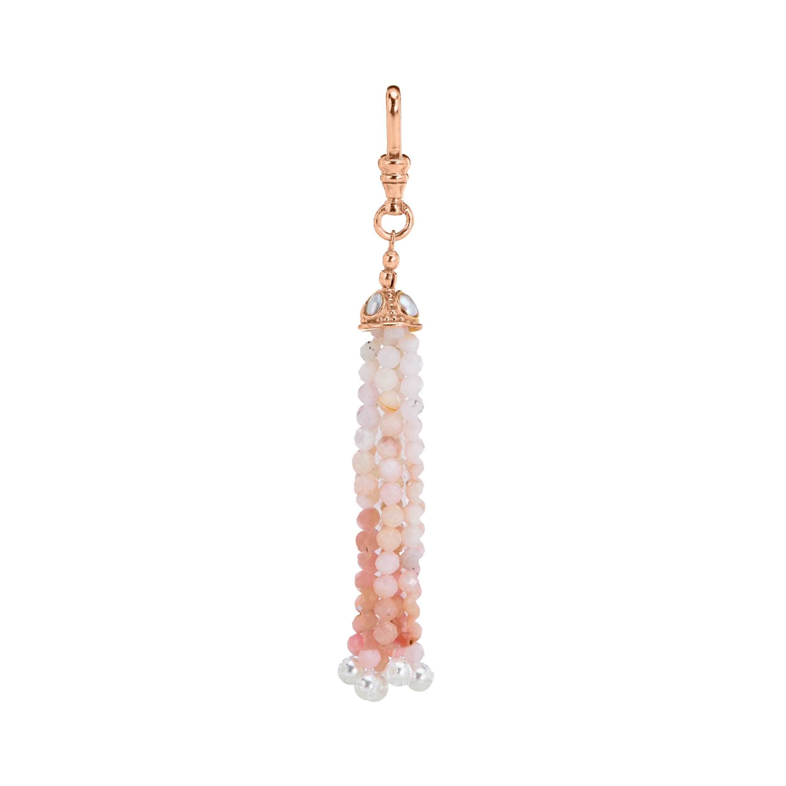 The Odessa: Pink Opal Tassel Charm