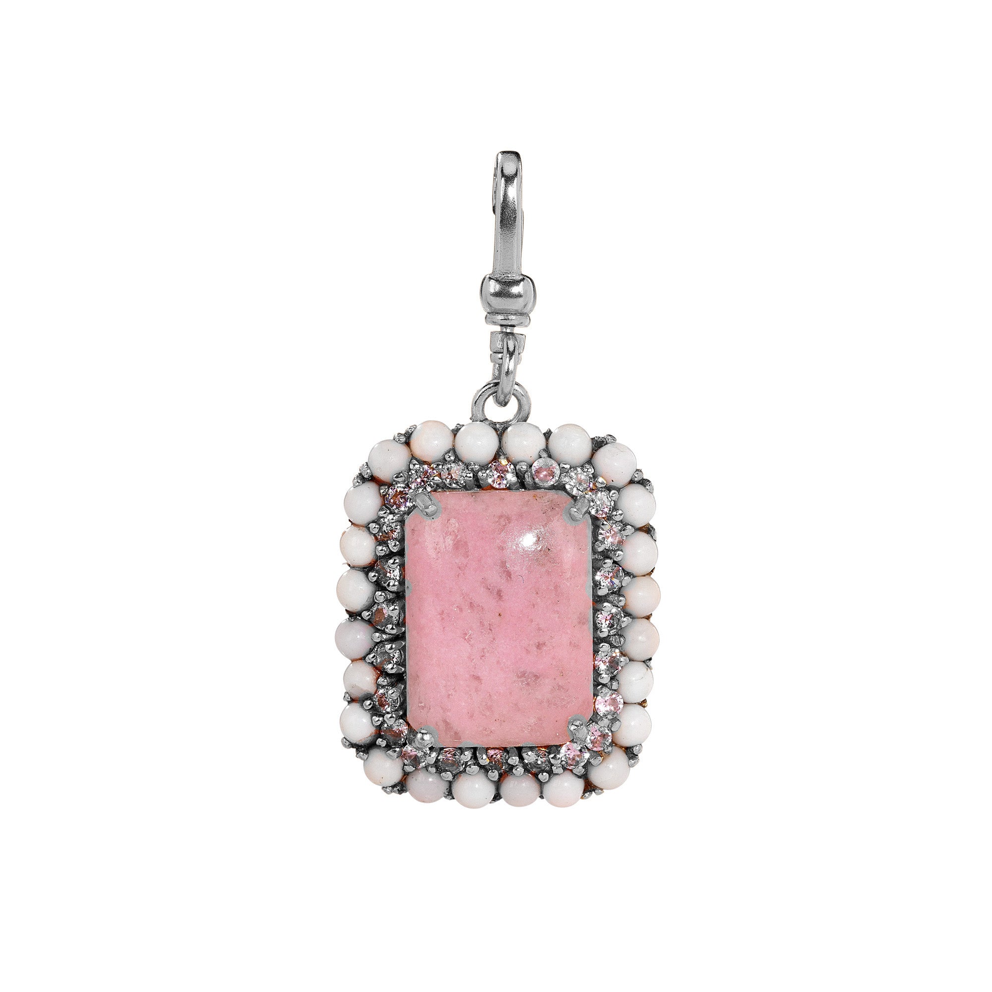The Cristina: Petalite & Pink Opal Charm