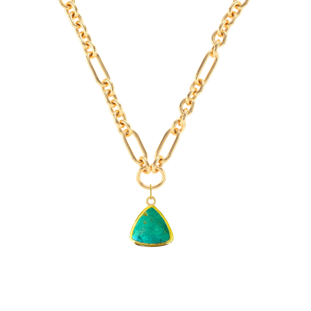 One Of A Kind Charm: Trillion Turquoise