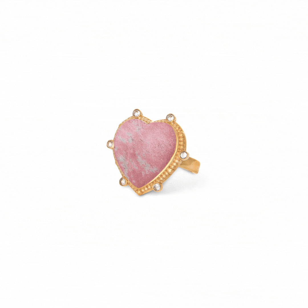 18k Gold Vermeil Love Heart Ring: The Ariana