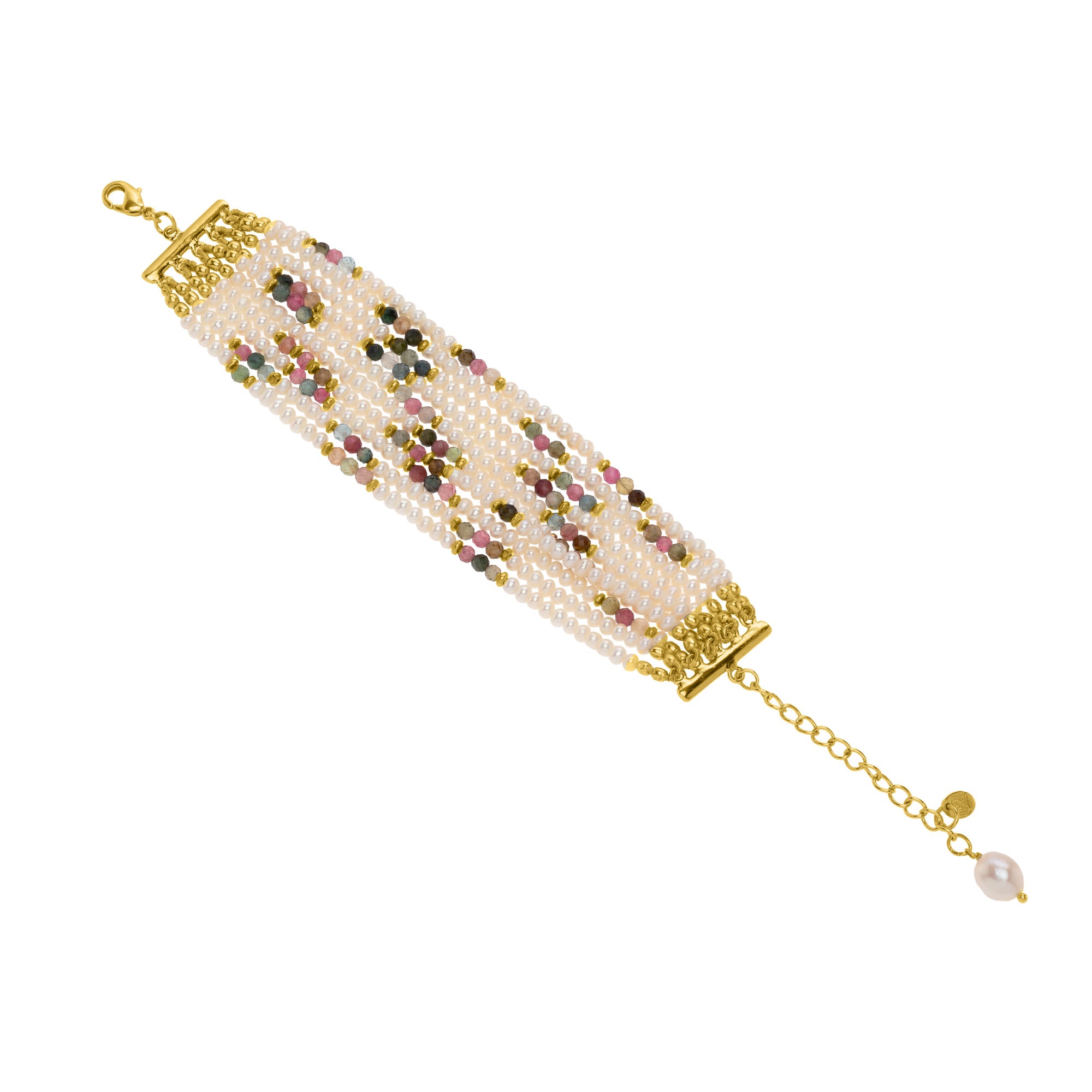 The Mary-Anne: Tourmaline and Freshwater Strand Bracelet