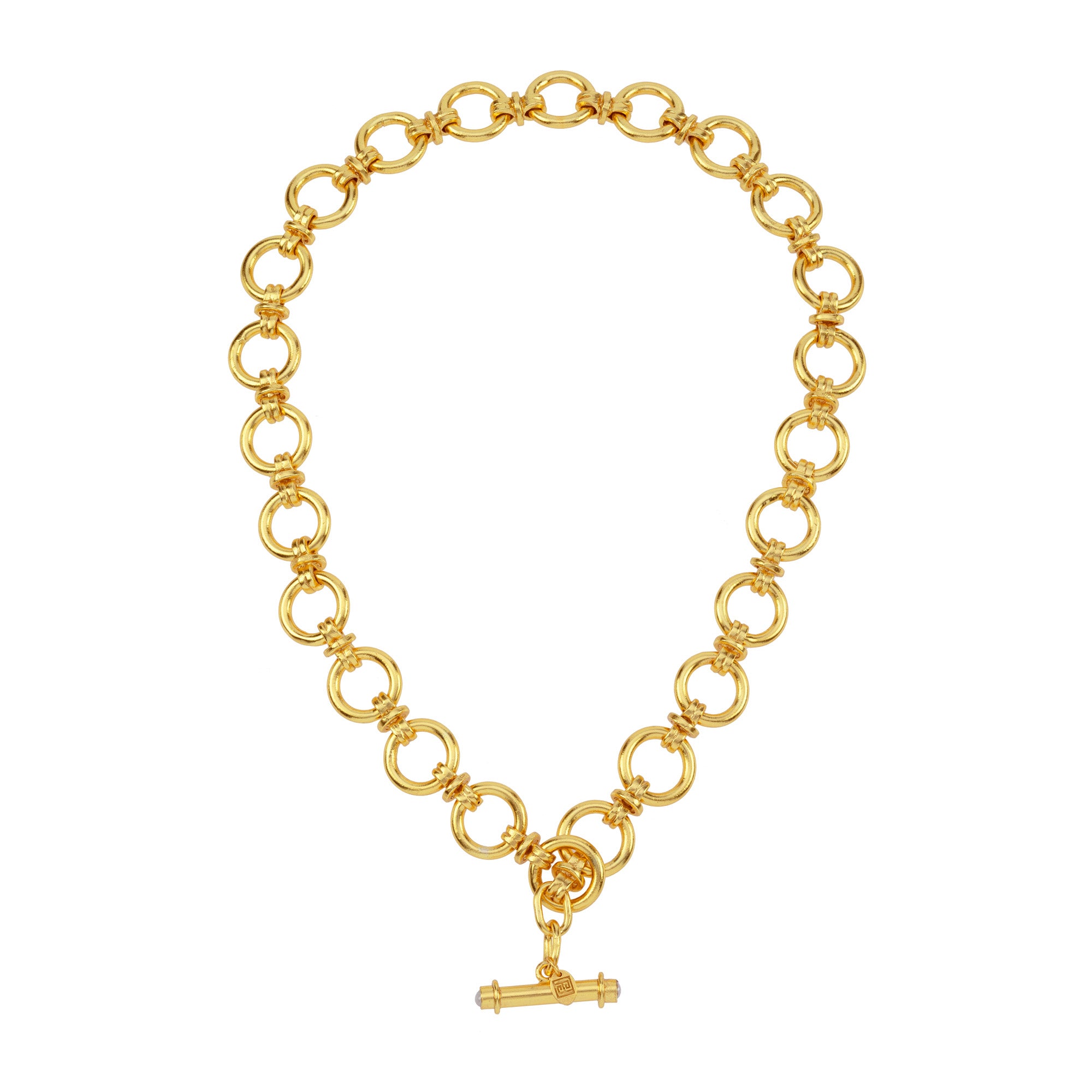 Chunky T-Bar Necklace Silver or Gold - The Willow | Jimena Alejandra