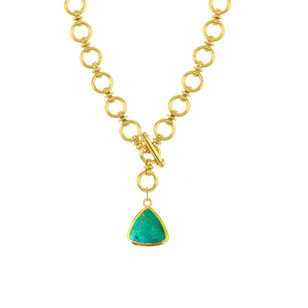One Of A Kind Charm: Trillion Turquoise