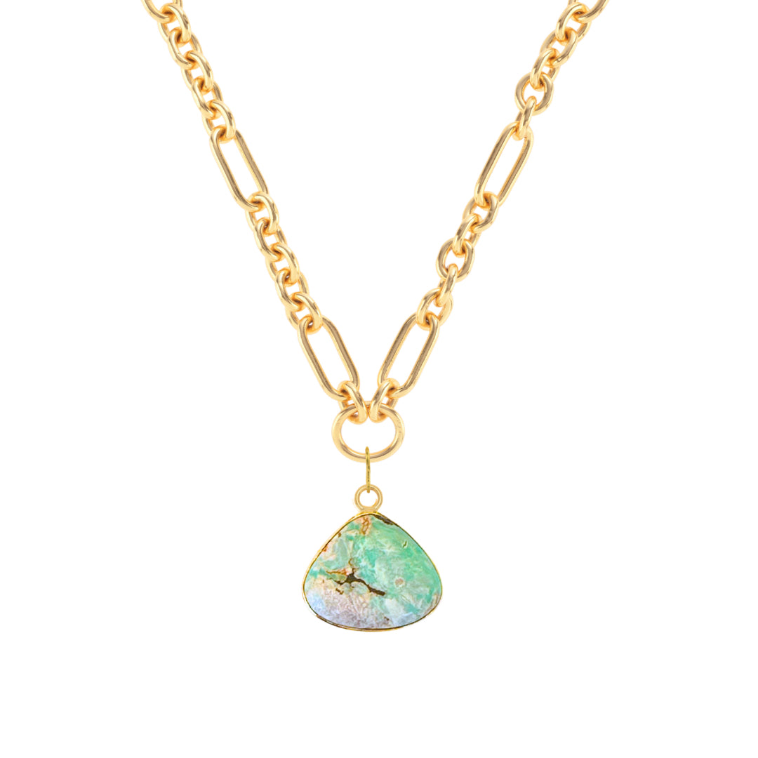 One Of A Kind Charm: Pear Variscite