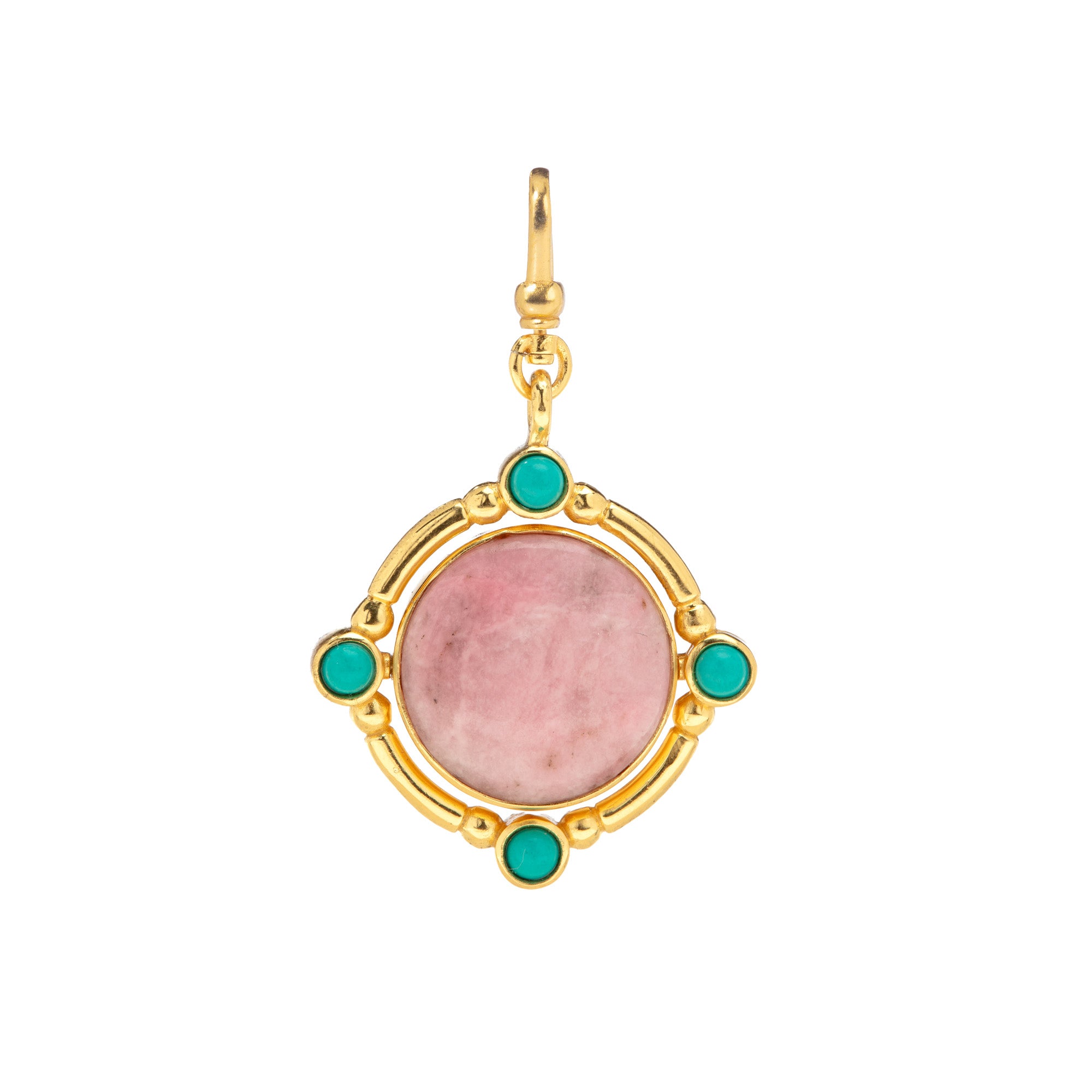 The Odette: Shattuckite & Petalite 4-in-1 Reversible/Flippable Charm