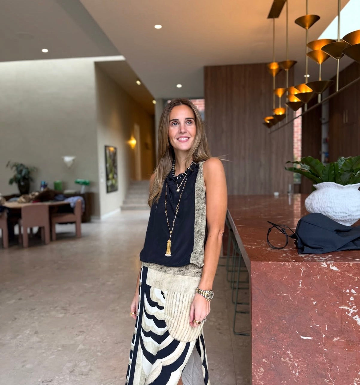 Maxi Metal Pearl Tassel: The Odessa