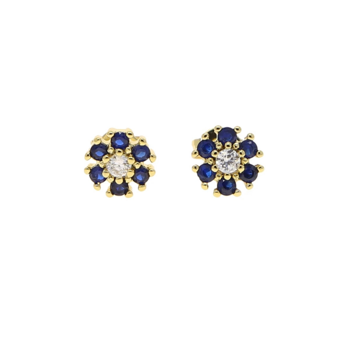 5 for 60% Off - Dainty Gemstone Flower Studs: The Alysia