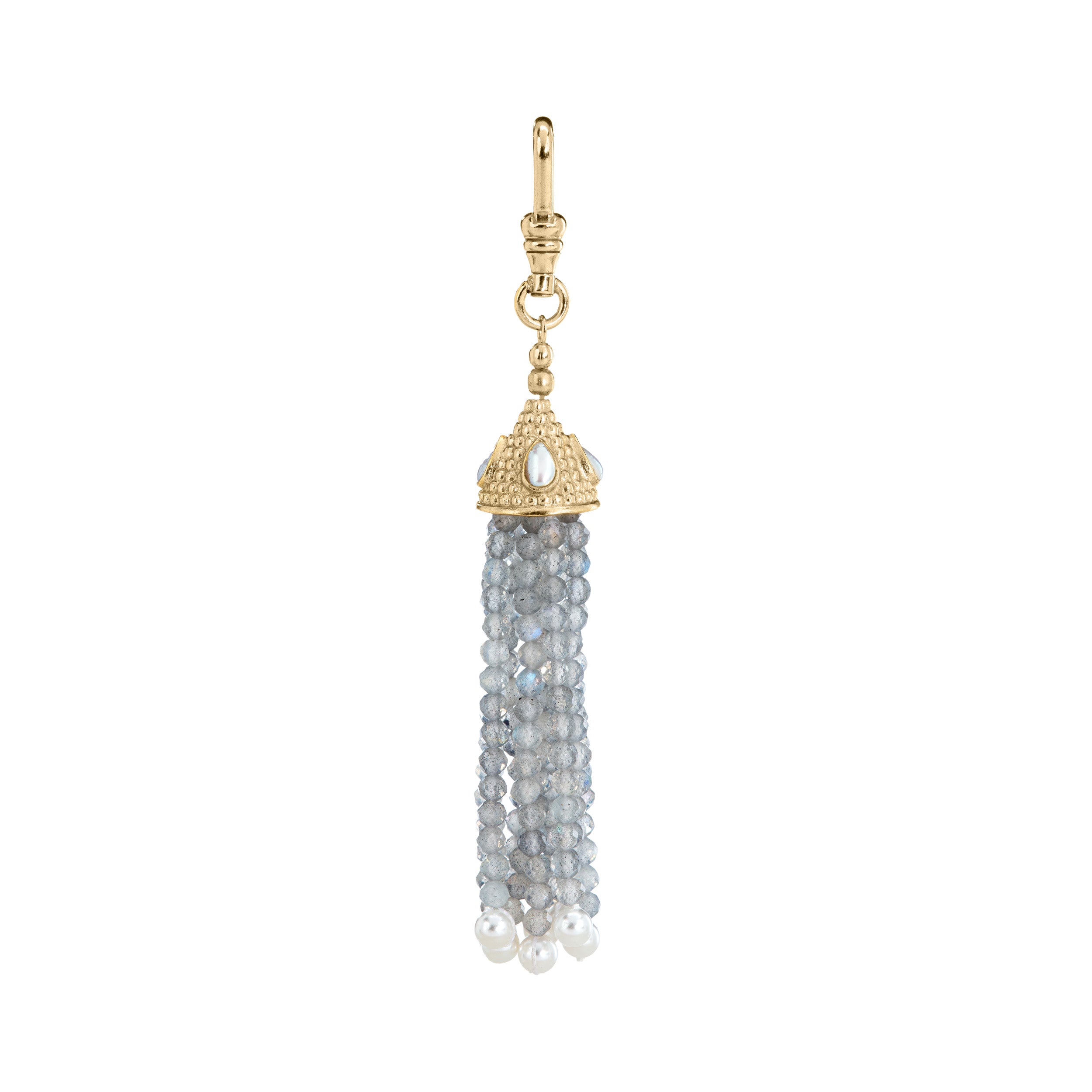 The Odessa: Labradorite Tassel Charm