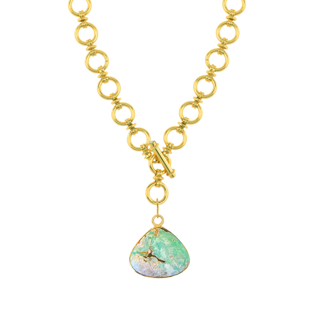 One Of A Kind Charm: Pear Variscite