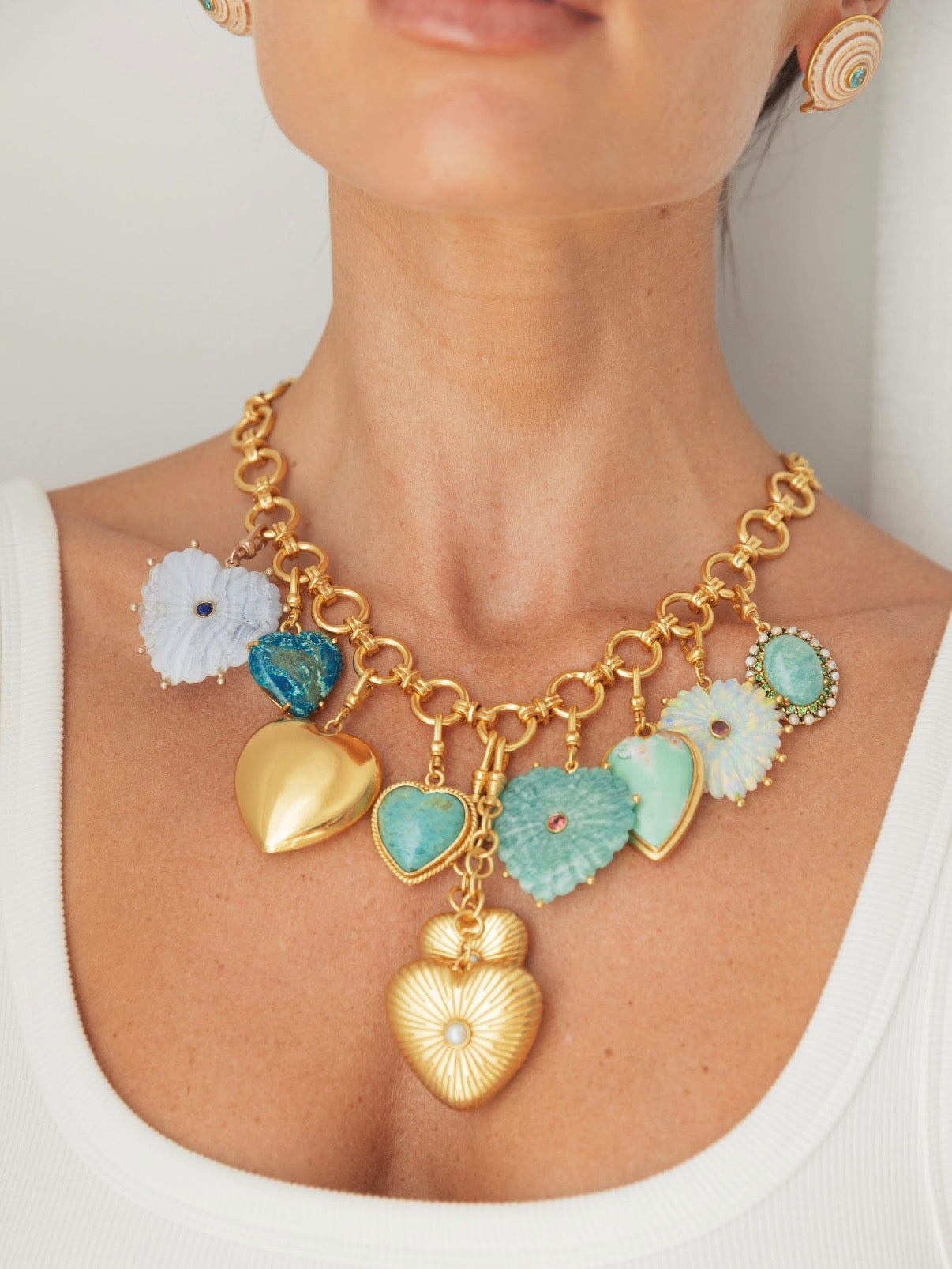 The Willow: Chunky Link T-Bar Necklace