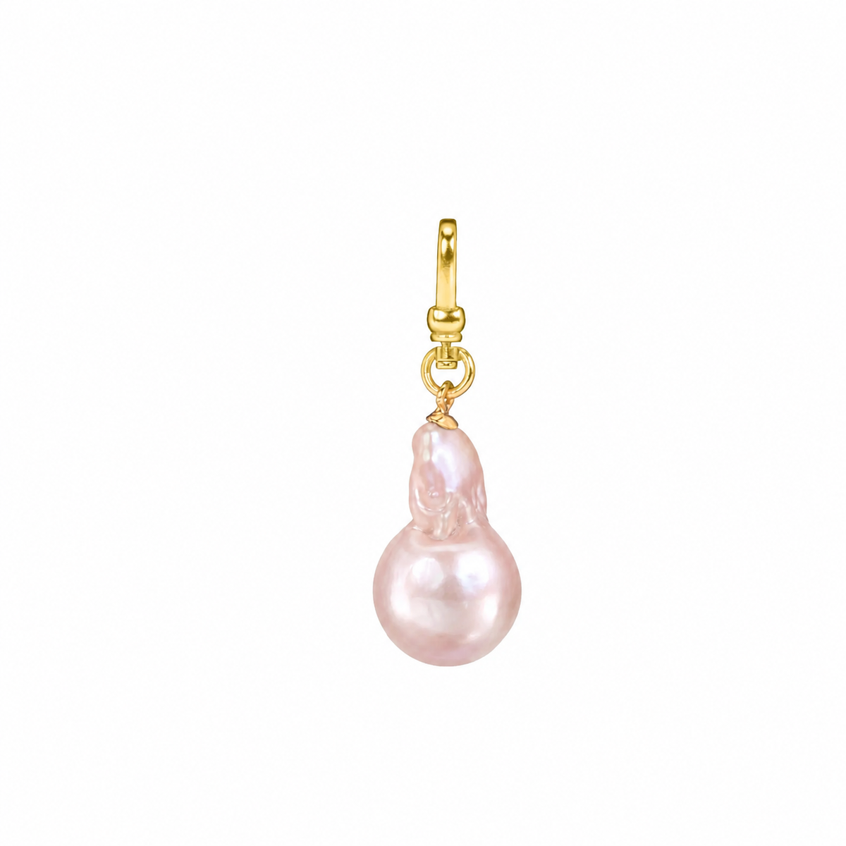 Natural Pink Baroque Pearl Charm