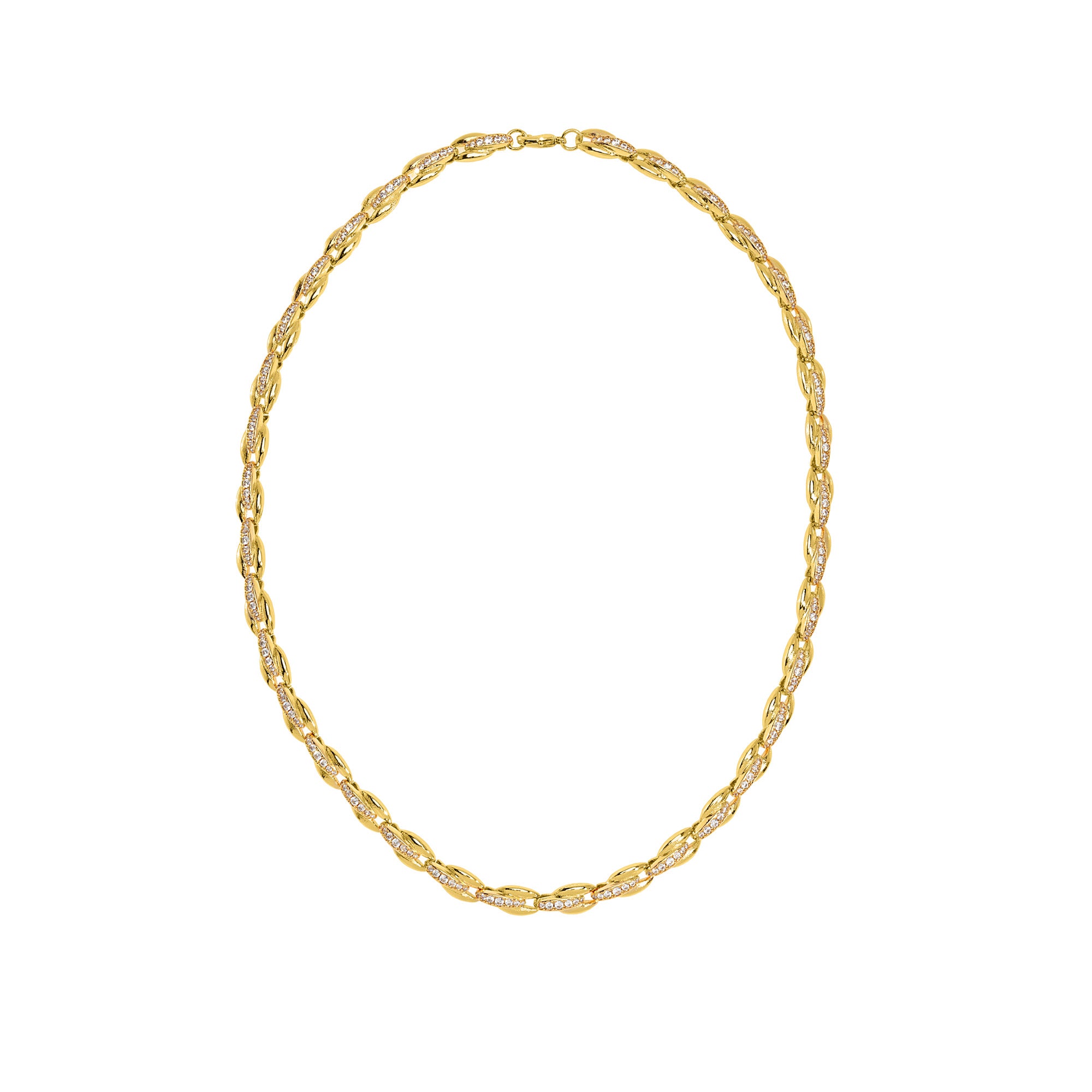 White Topaz Tennis Necklace: The Faye