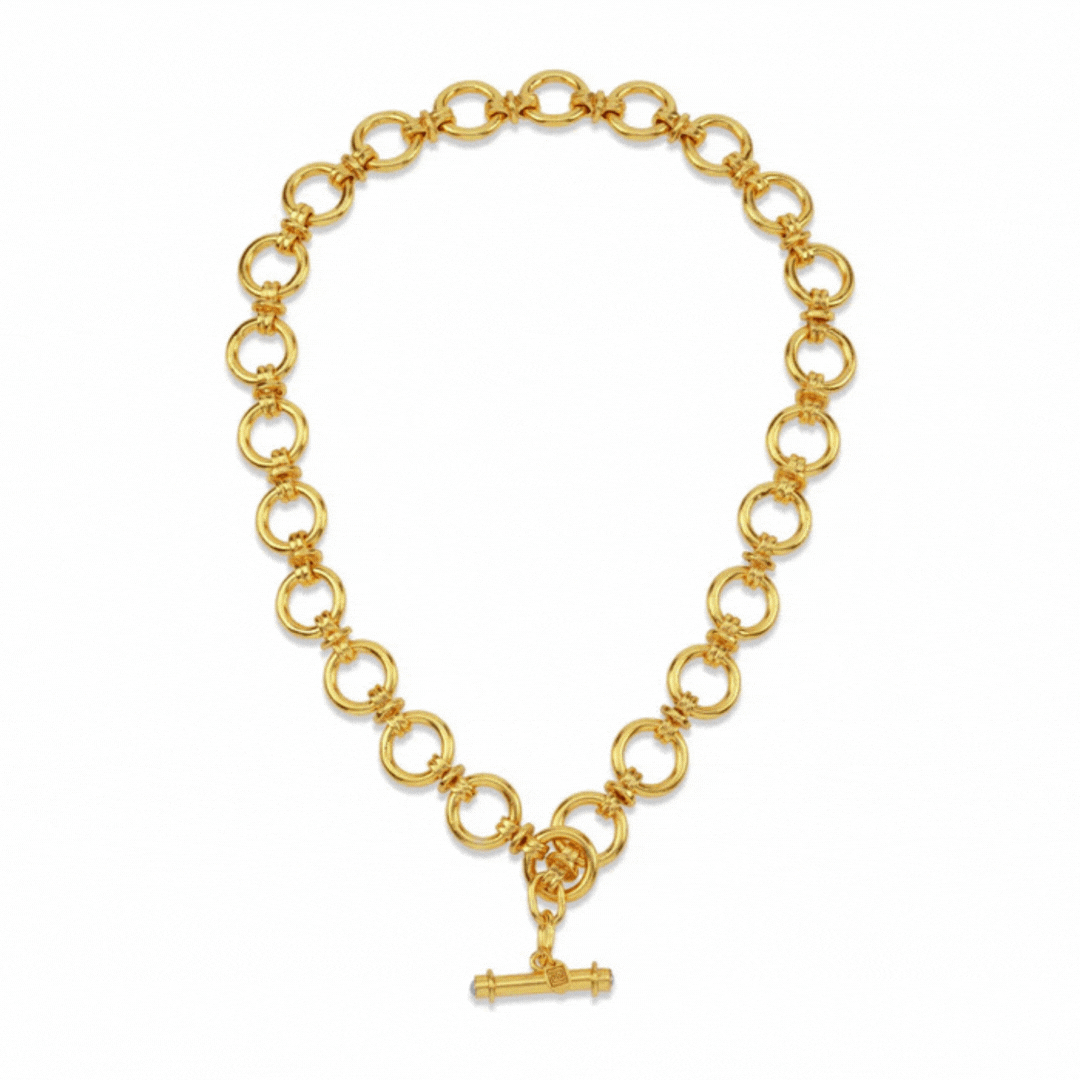 Chunky Link T-Bar Necklace: The Willow