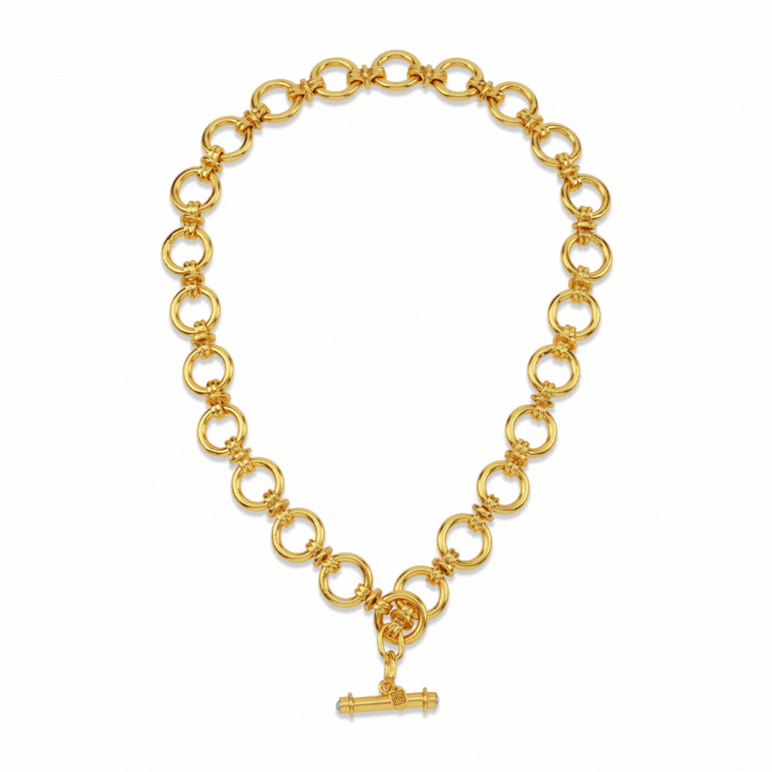 Chunky Link T-Bar Necklace: The Willow