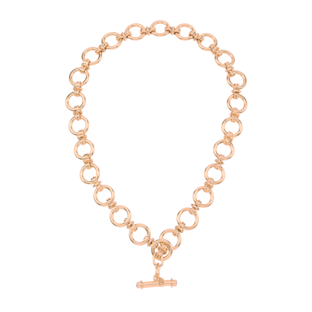 Chunky Link T-Bar Necklace: The Willow