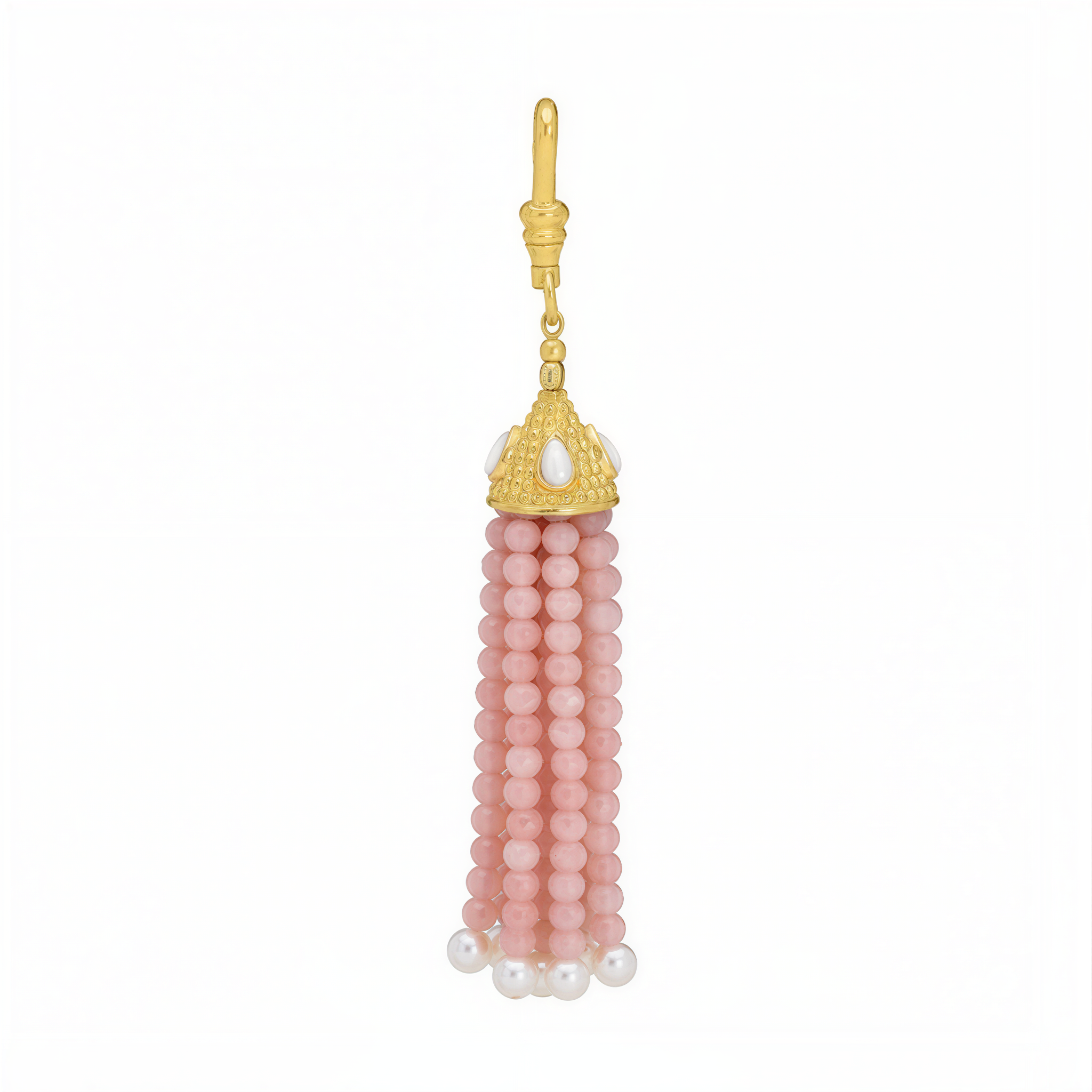 The Odessa: Pink Opal Tassel Charm