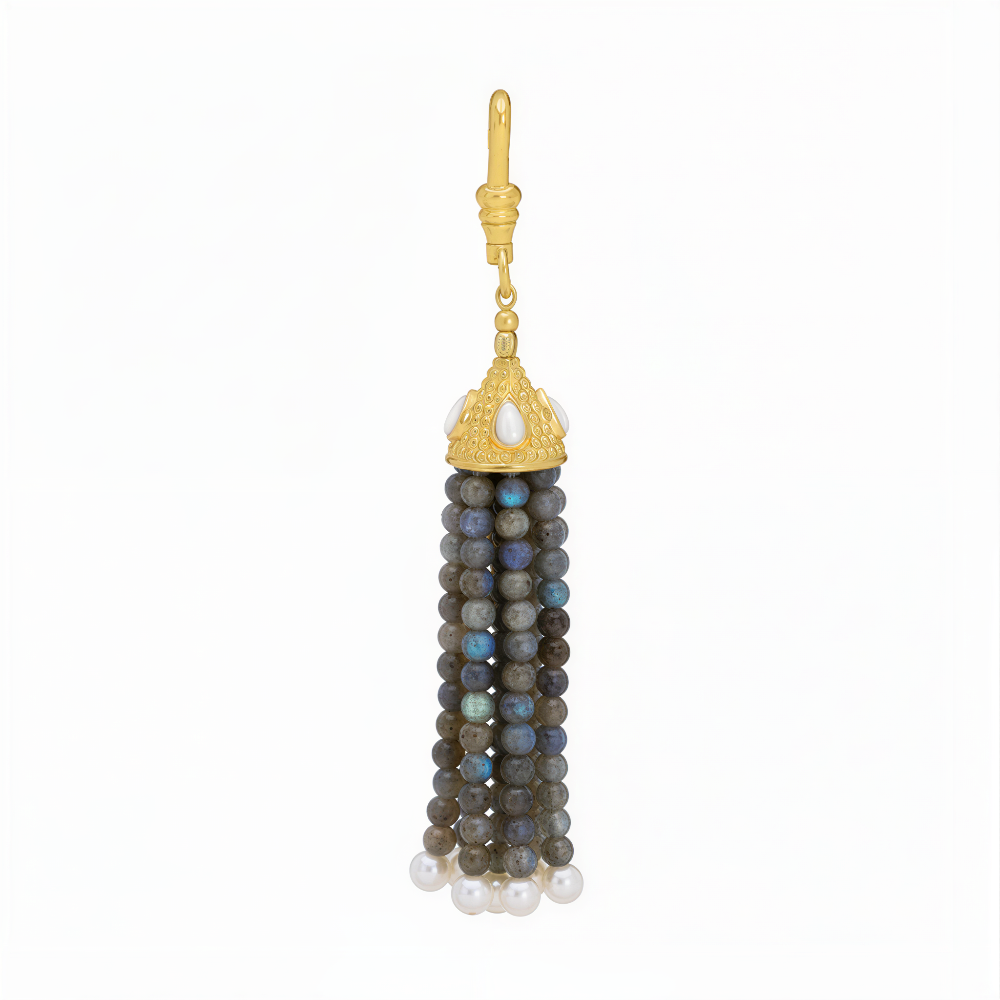The Odessa: Labradorite Tassel Charm