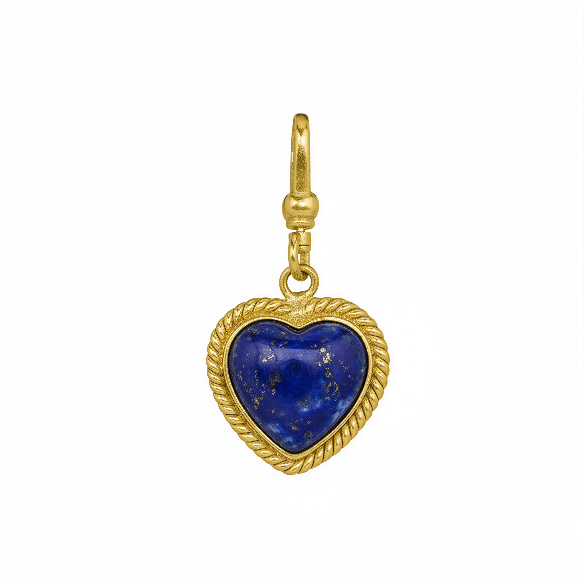 Small Lapis Lazuli Love Heart Charm