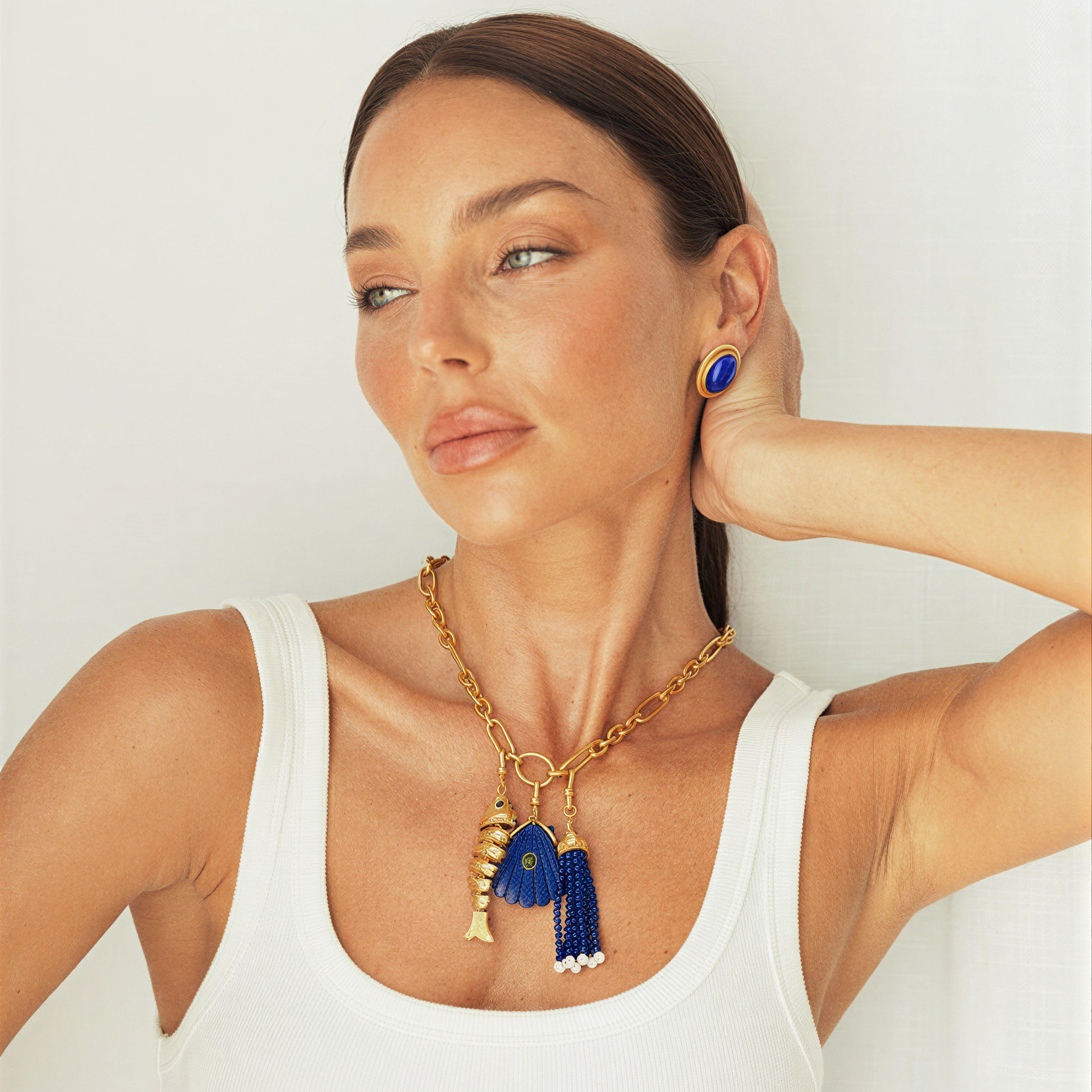 The Odessa: Lapis Lazuli Tassel Charm