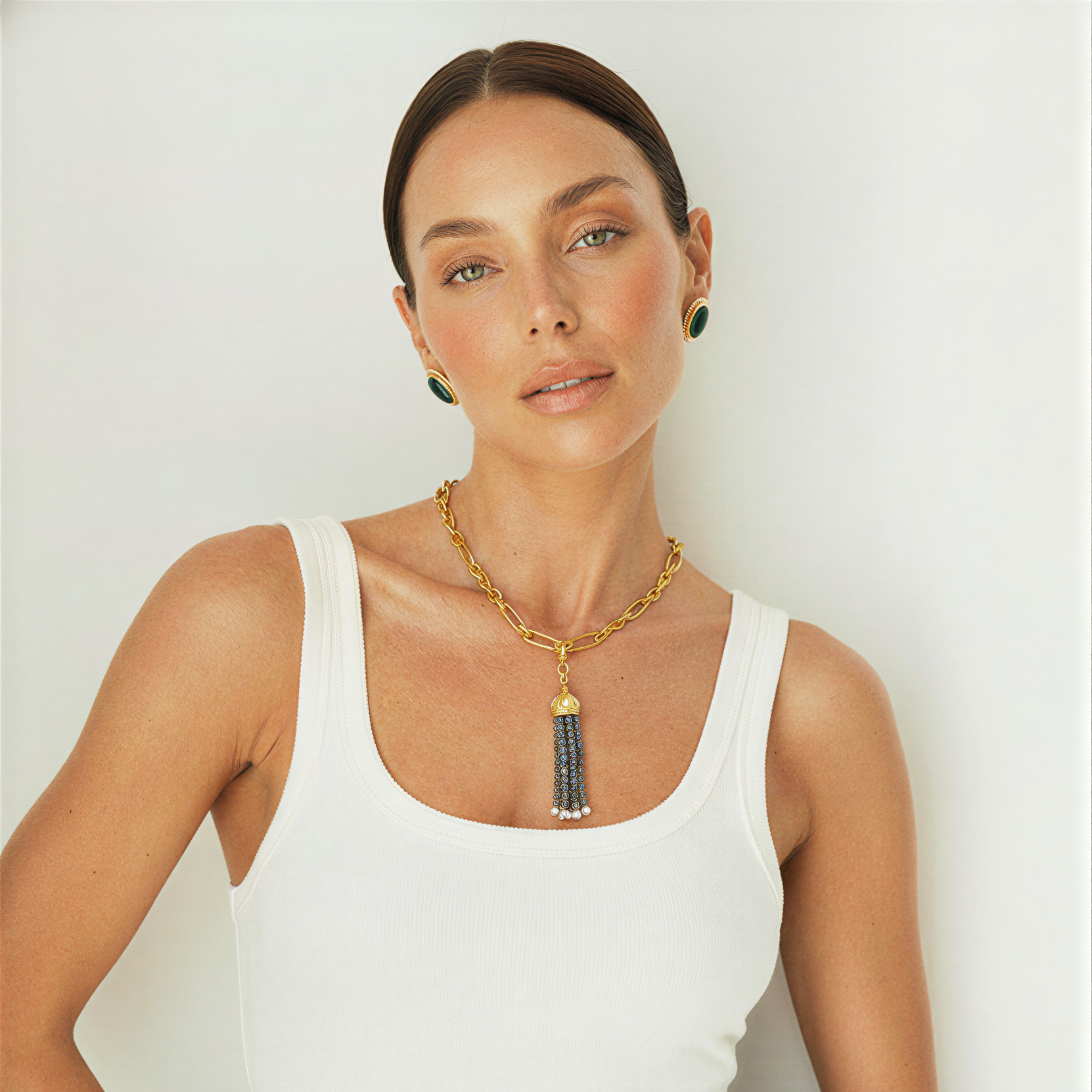 The Odessa: Labradorite Tassel Charm