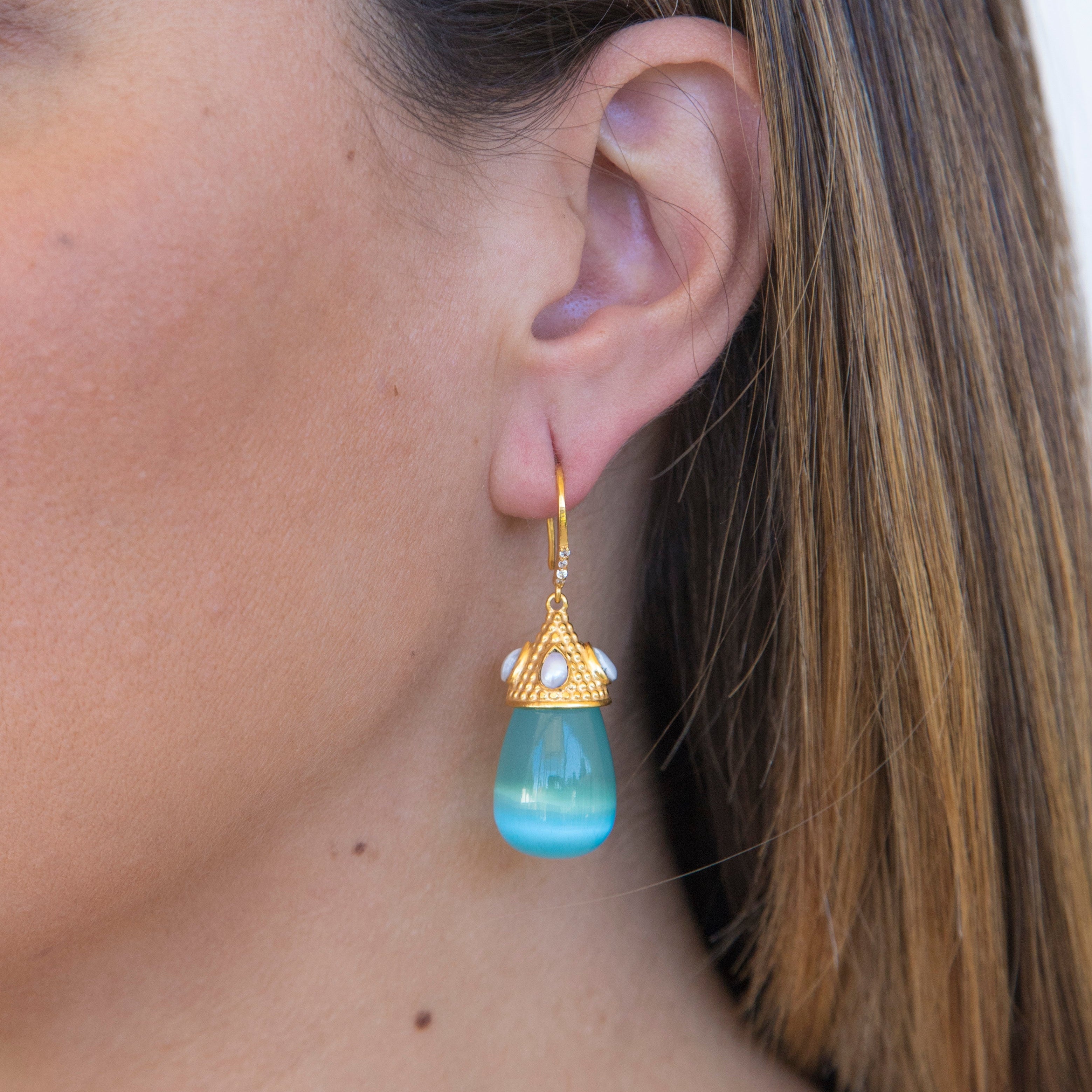Gemstone Drop Earrings: The Casilda