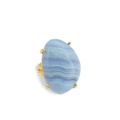 One of a Kind Ring (Blue Lace Agate) Jimena Alejandra 